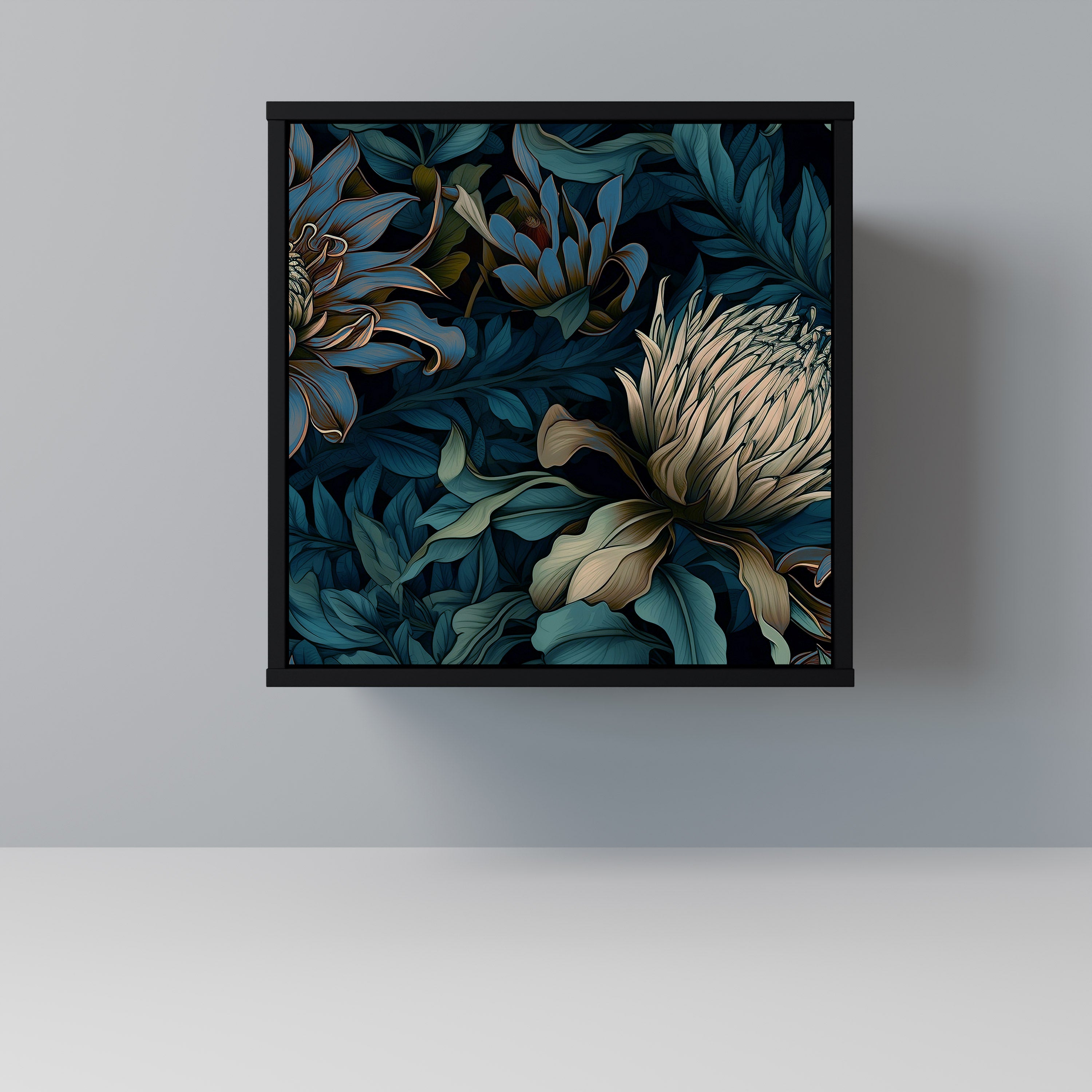 TWILIGHT BLOOM Komoda 1-drzwiowa korpus Czarny