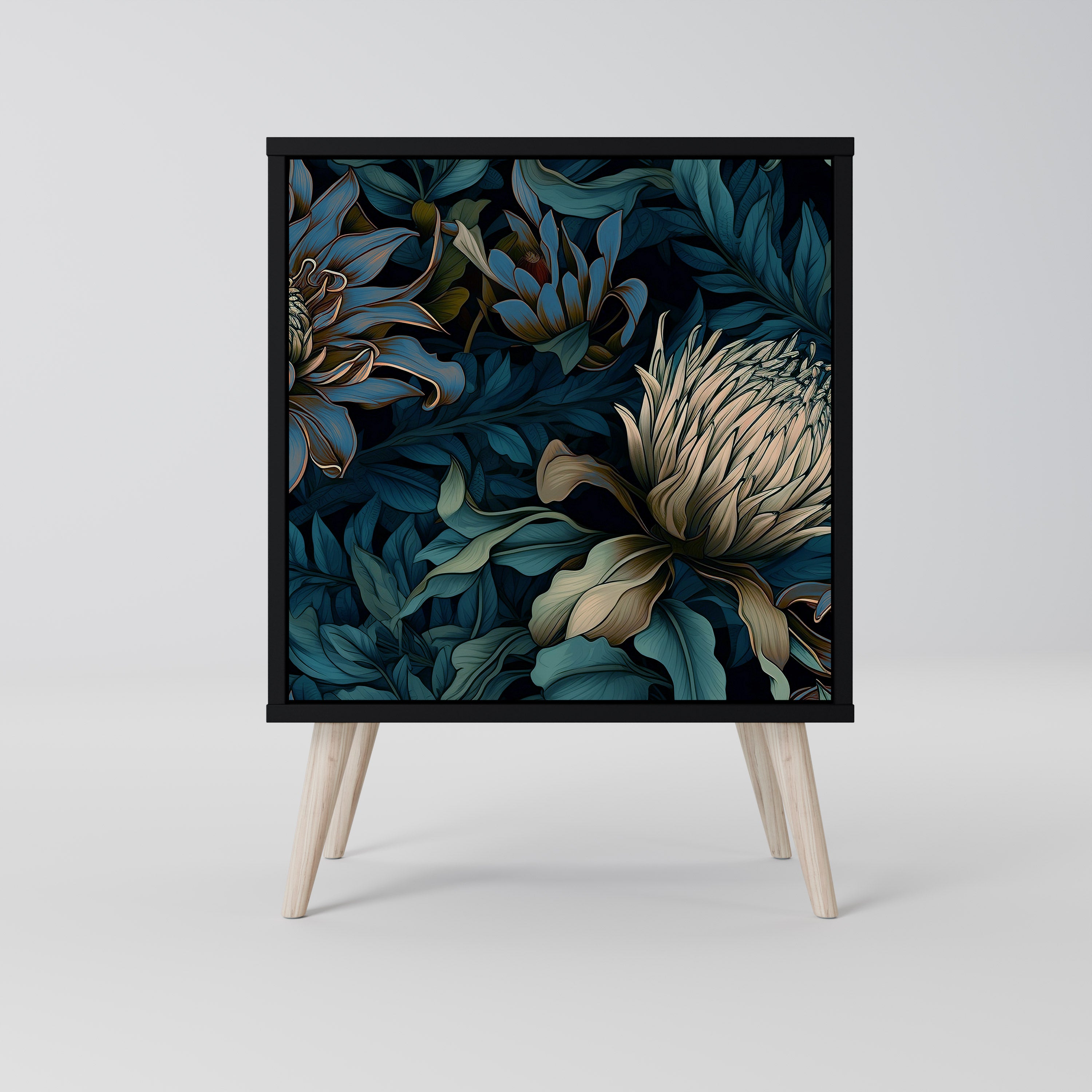 TWILIGHT BLOOM Komoda 1-drzwiowa korpus Czarny