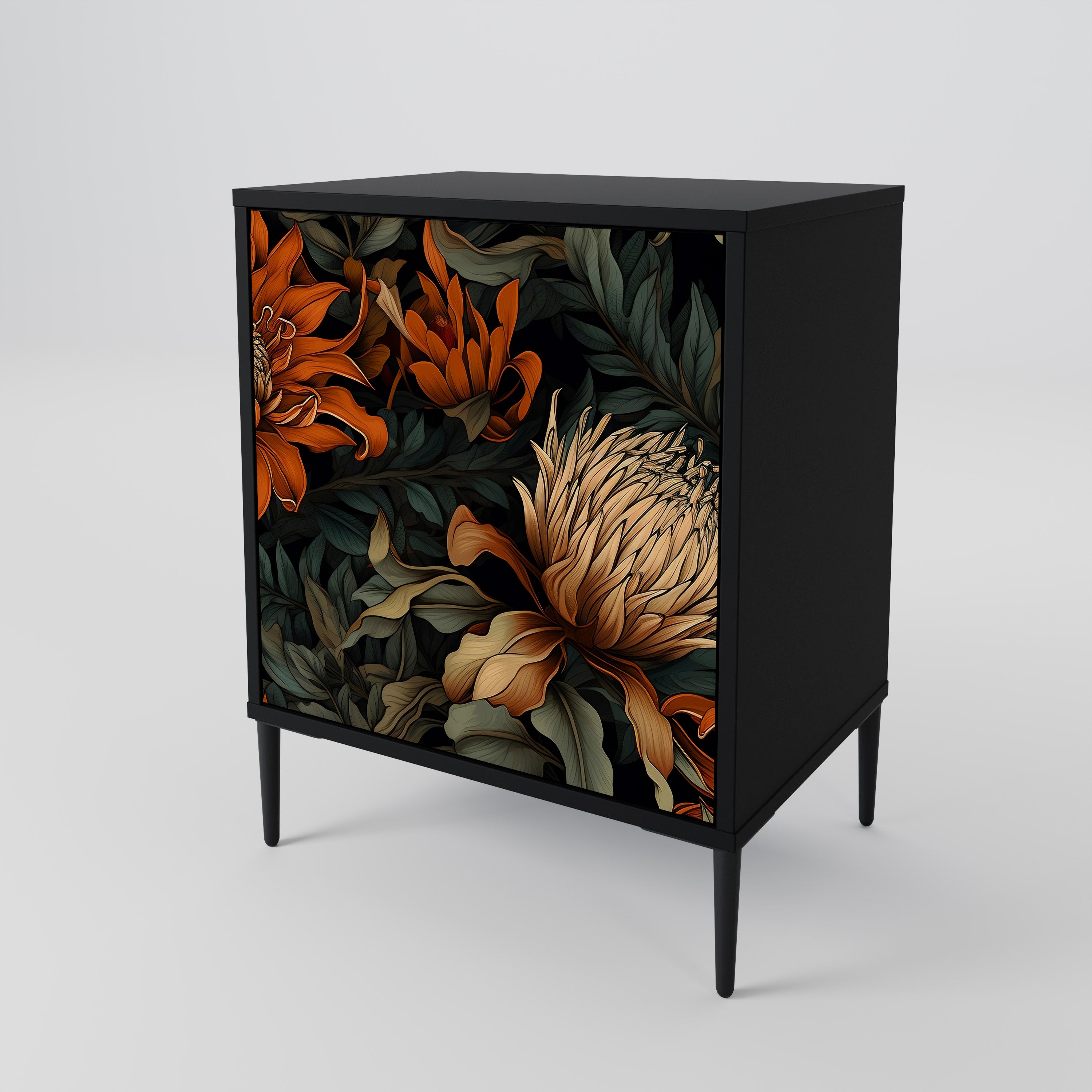 DAWN BLOOM Komoda 1-drzwiowa korpus Czarny