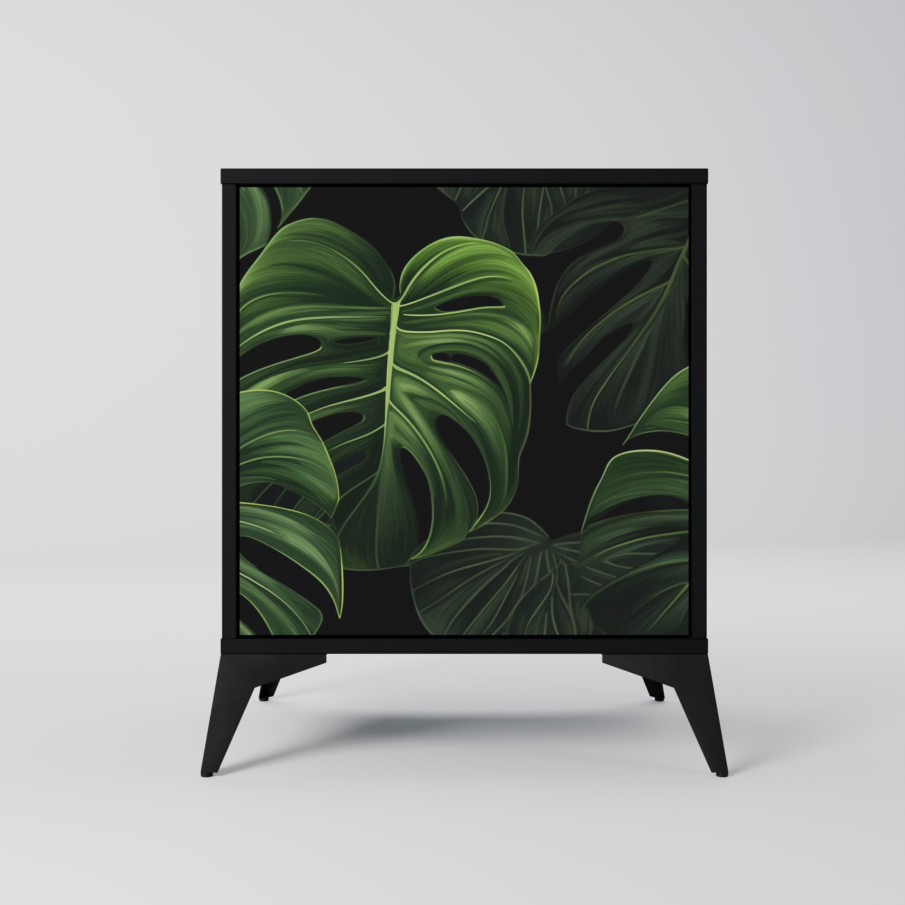 INFINITE MONSTERA Komoda 1-drzwiowa korpus Czarny