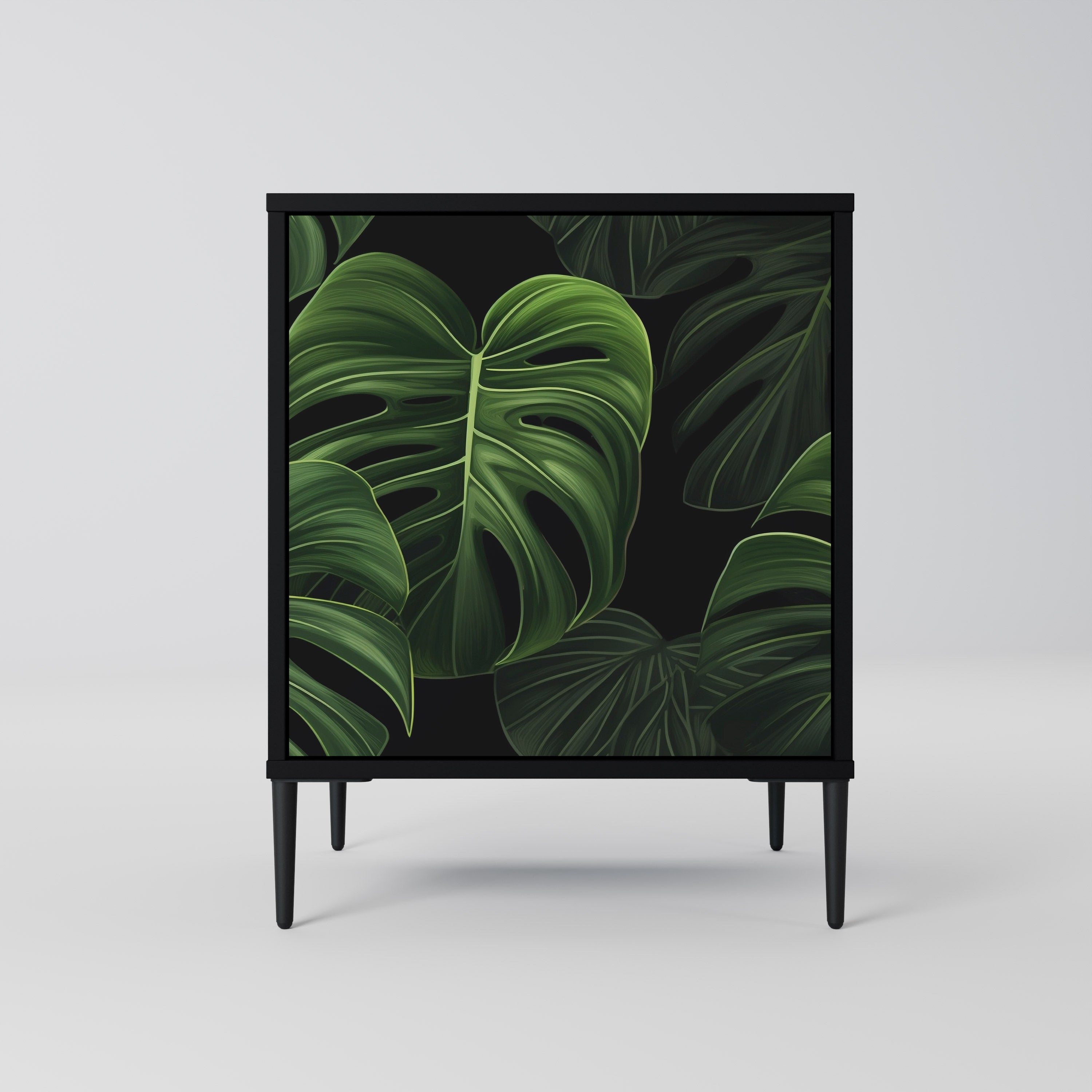 INFINITE MONSTERA Komoda 1-drzwiowa korpus Czarny