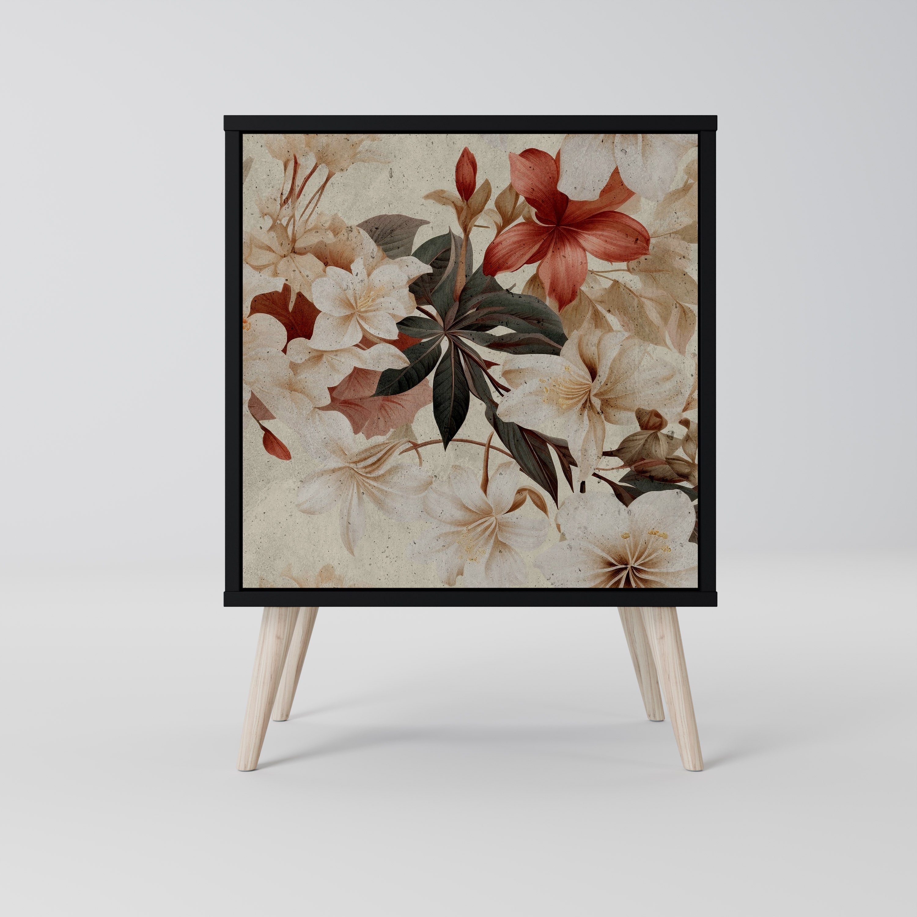 PETAL HARMONY Komoda 1-drzwiowa korpus Czarny