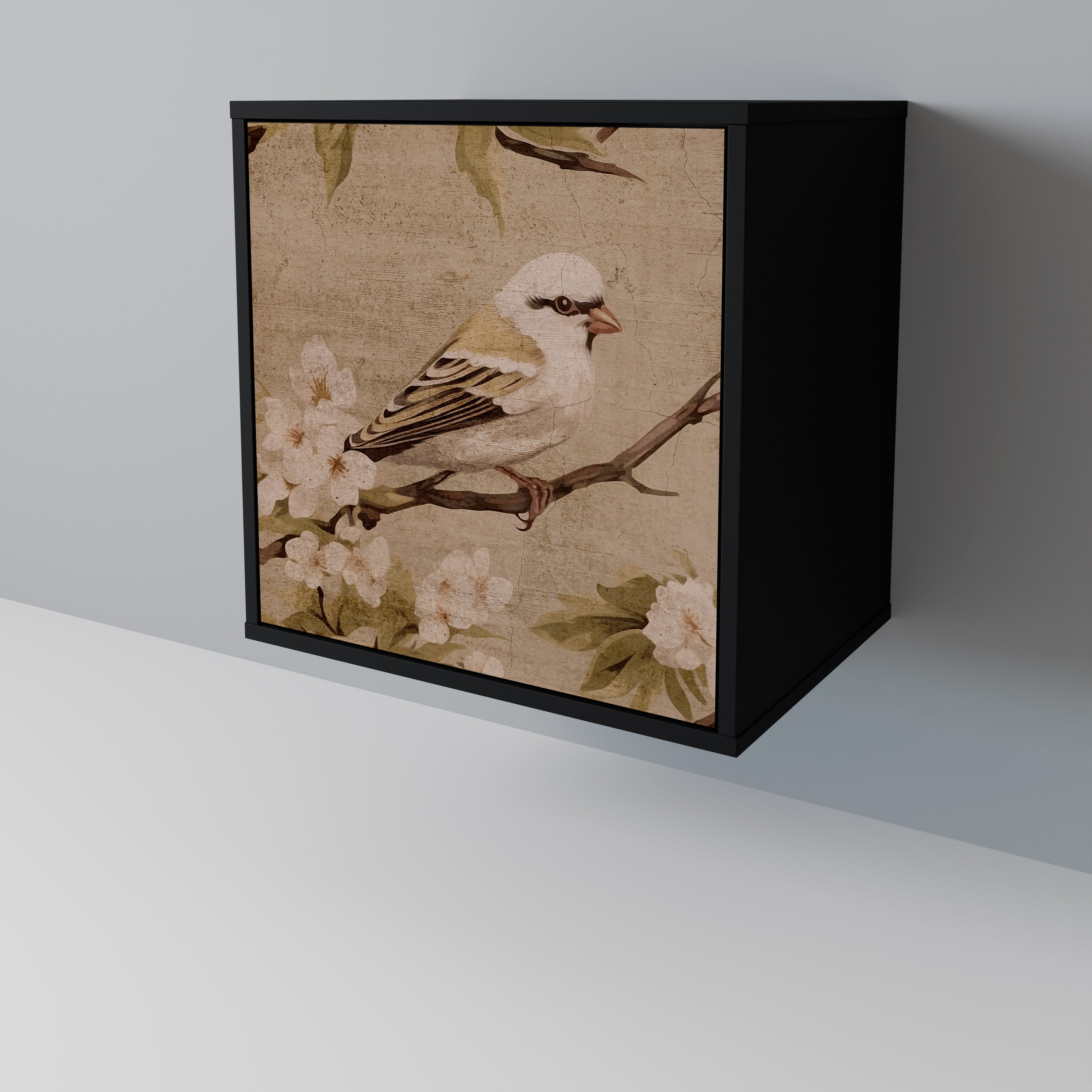 PETAL DISTINGUISH Komoda 1-drzwiowa korpus Czarny