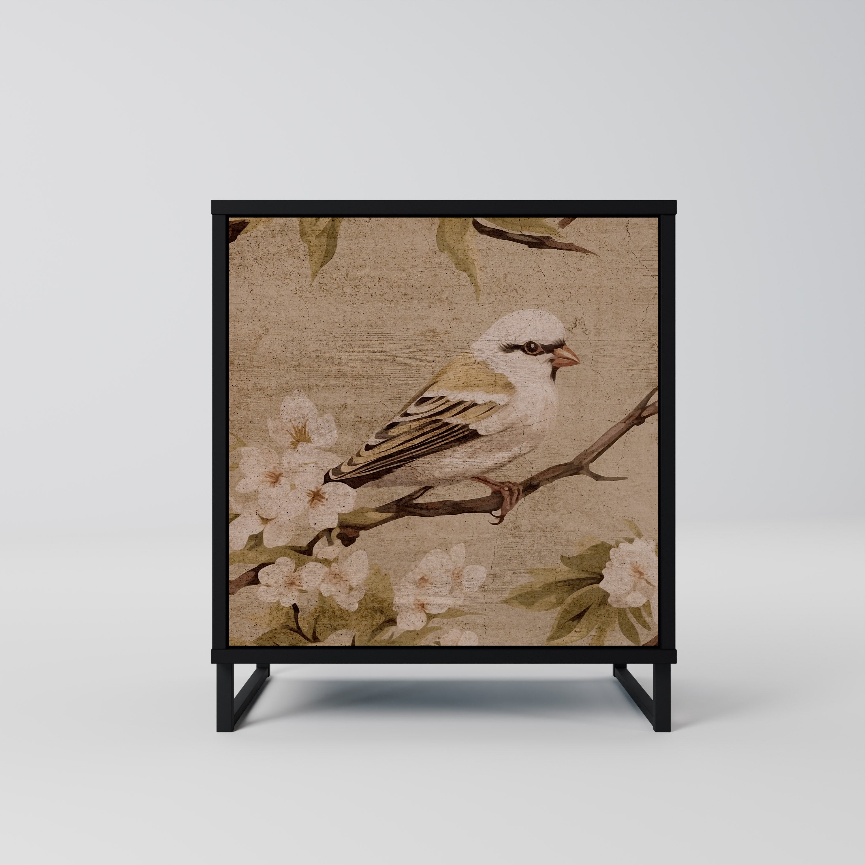 PETAL DISTINGUISH Komoda 1-drzwiowa korpus Czarny