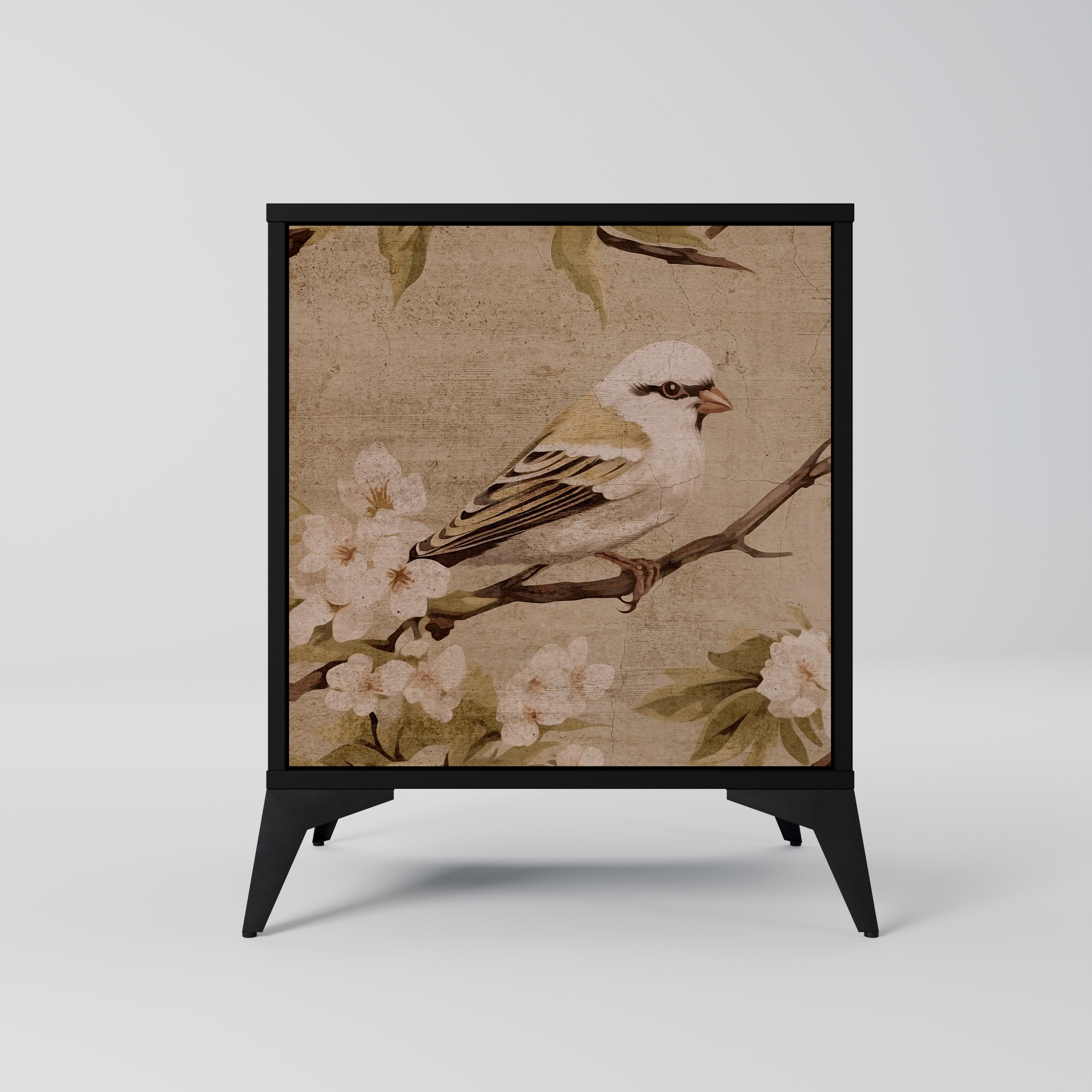 PETAL DISTINGUISH Komoda 1-drzwiowa korpus Czarny