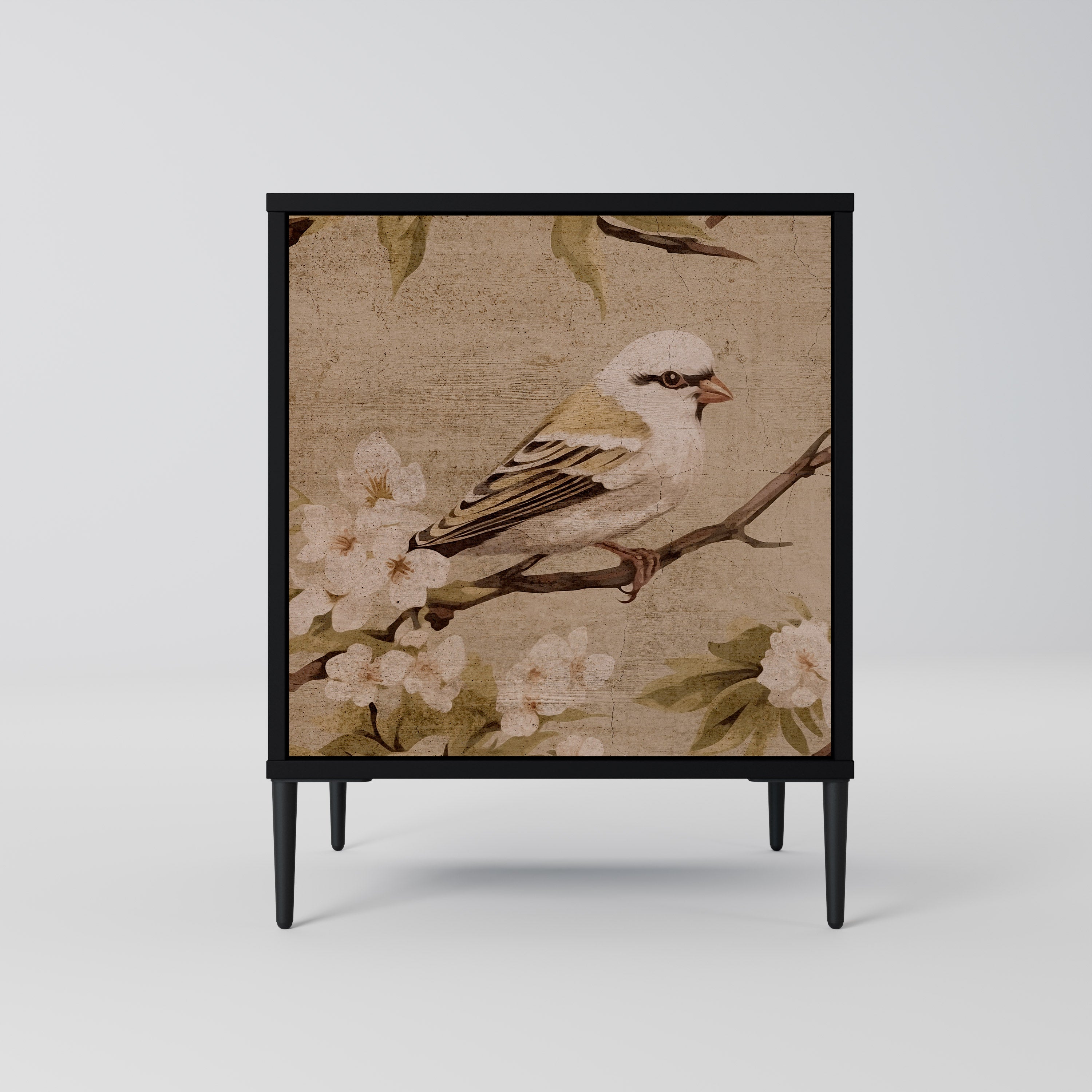 PETAL DISTINGUISH Komoda 1-drzwiowa korpus Czarny