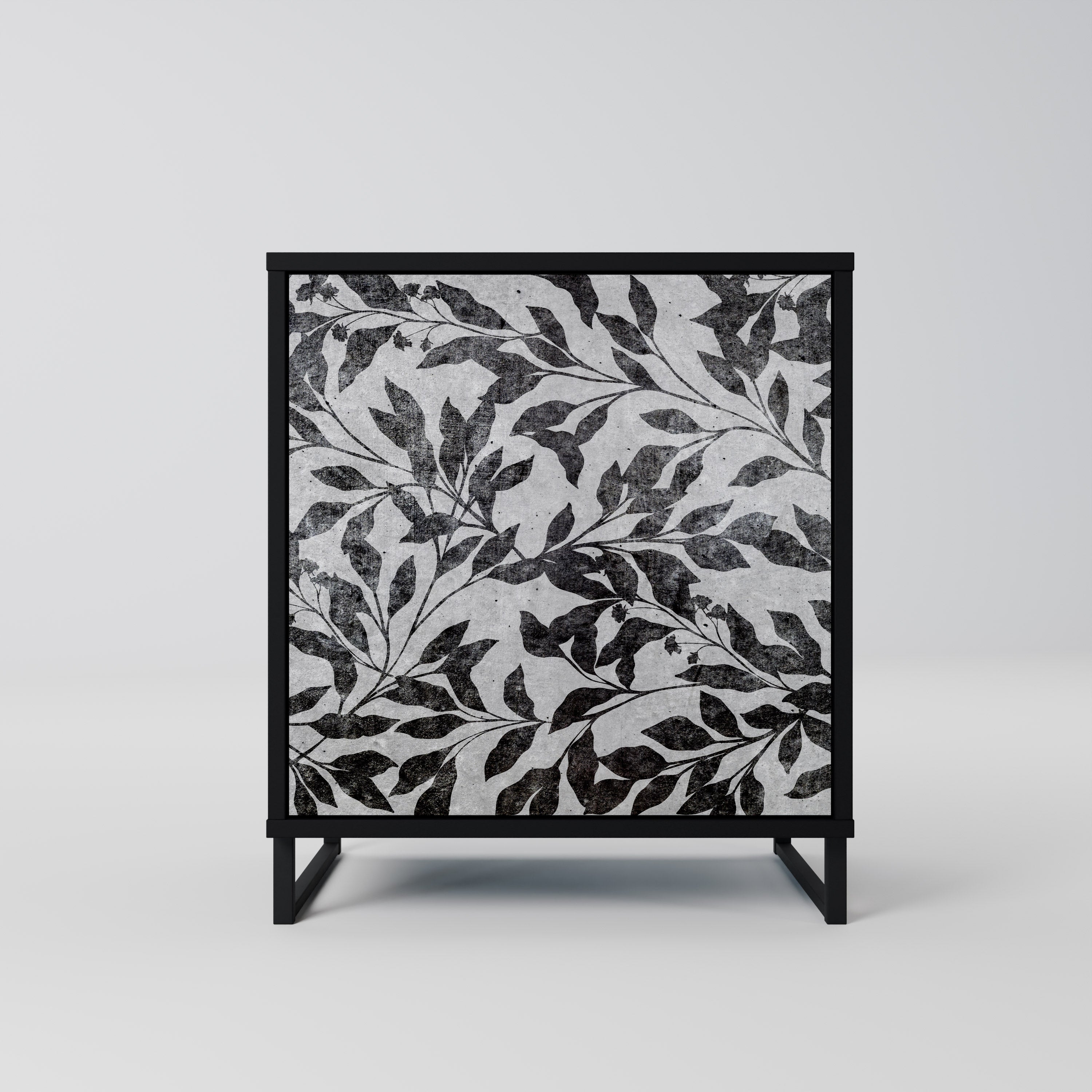 CHARCOAL SPROUT Komoda 1-drzwiowa korpus Czarny