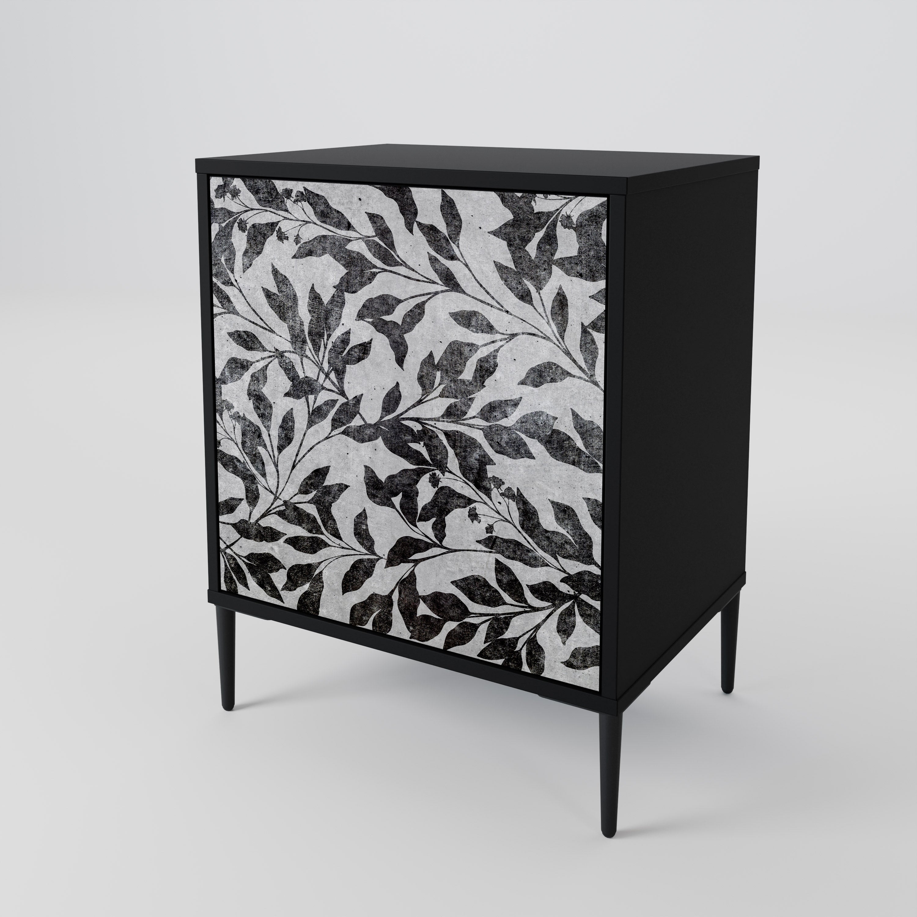 CHARCOAL SPROUT Komoda 1-drzwiowa korpus Czarny