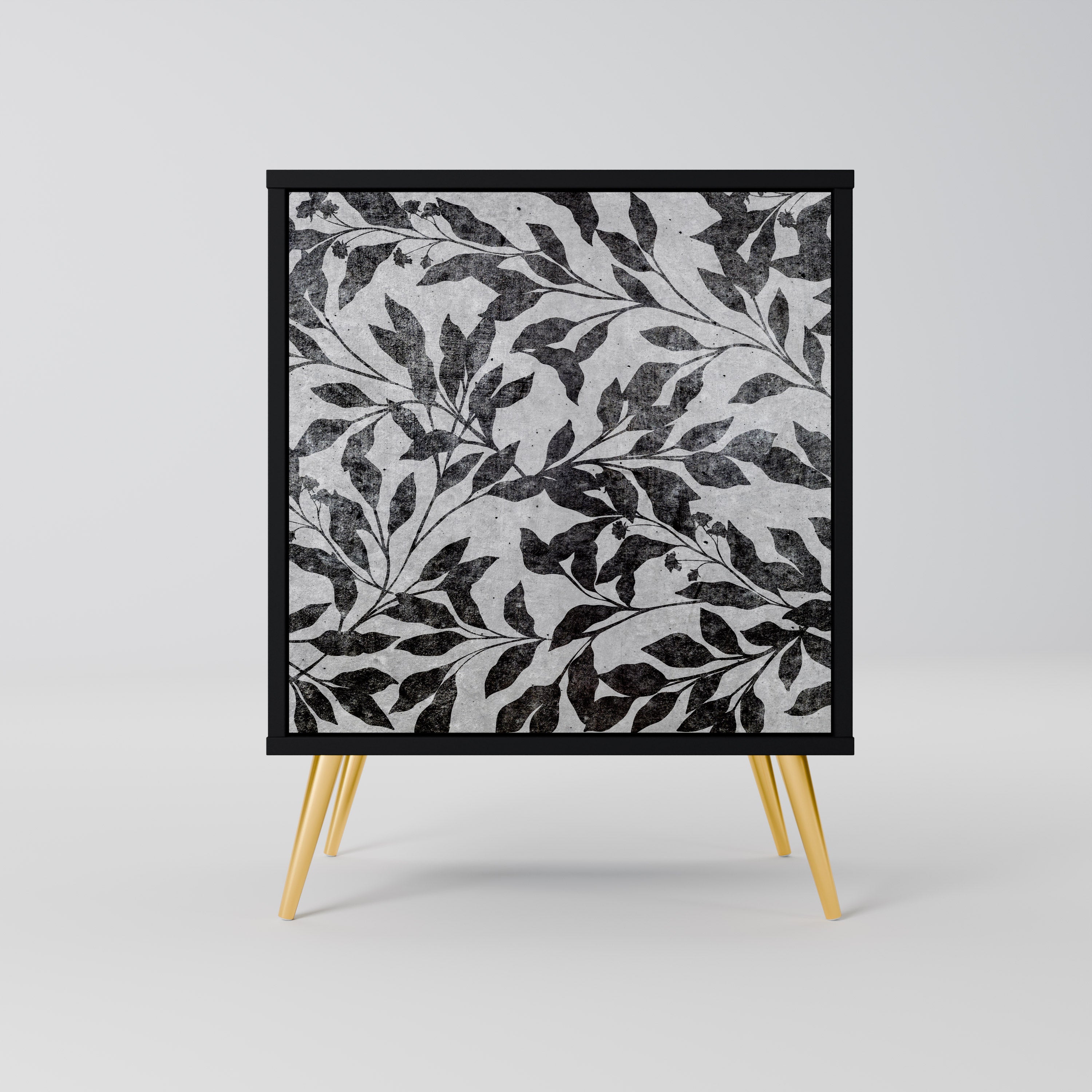 CHARCOAL SPROUT Komoda 1-drzwiowa korpus Czarny