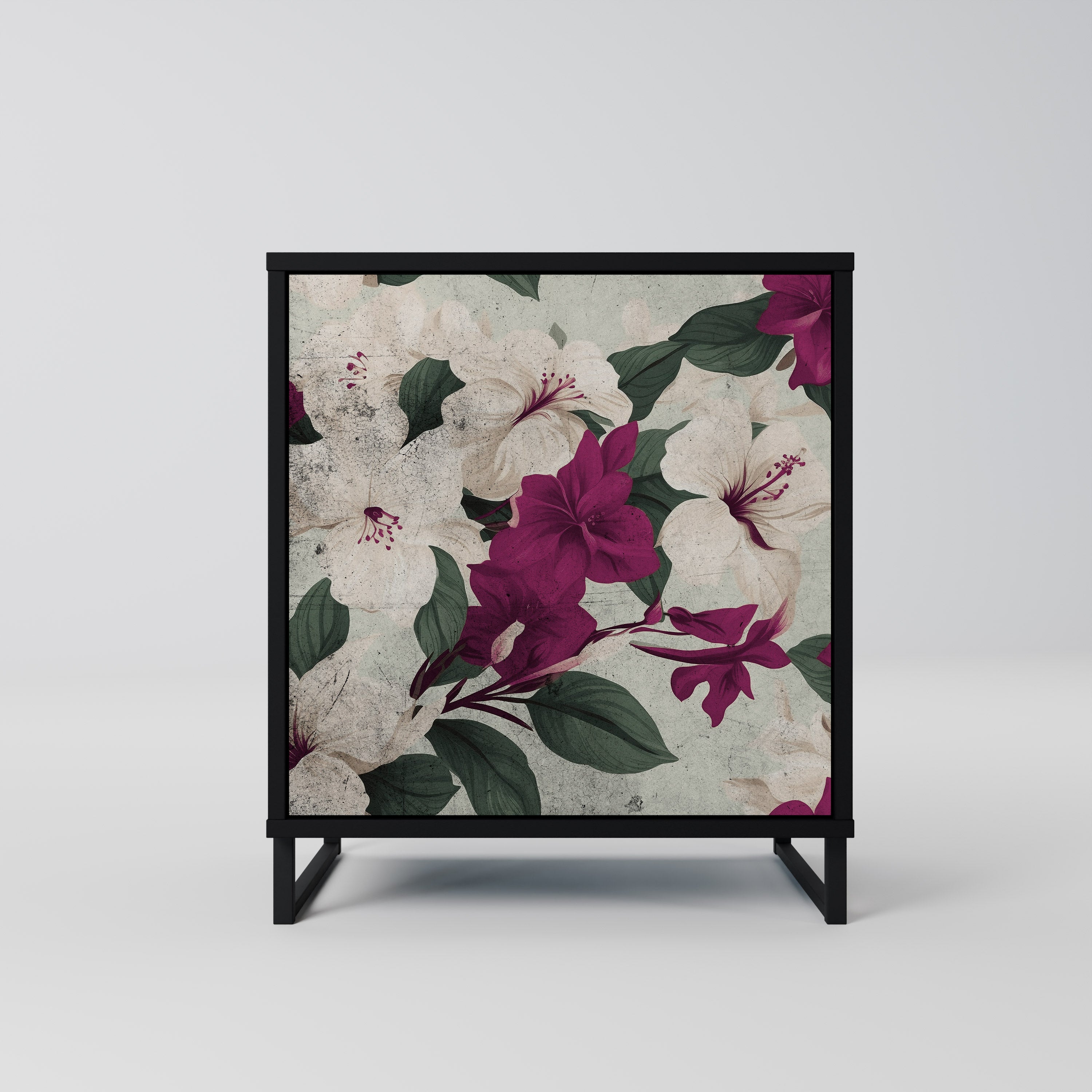 FLOWERET DREAM Komoda 1-drzwiowa korpus Czarny