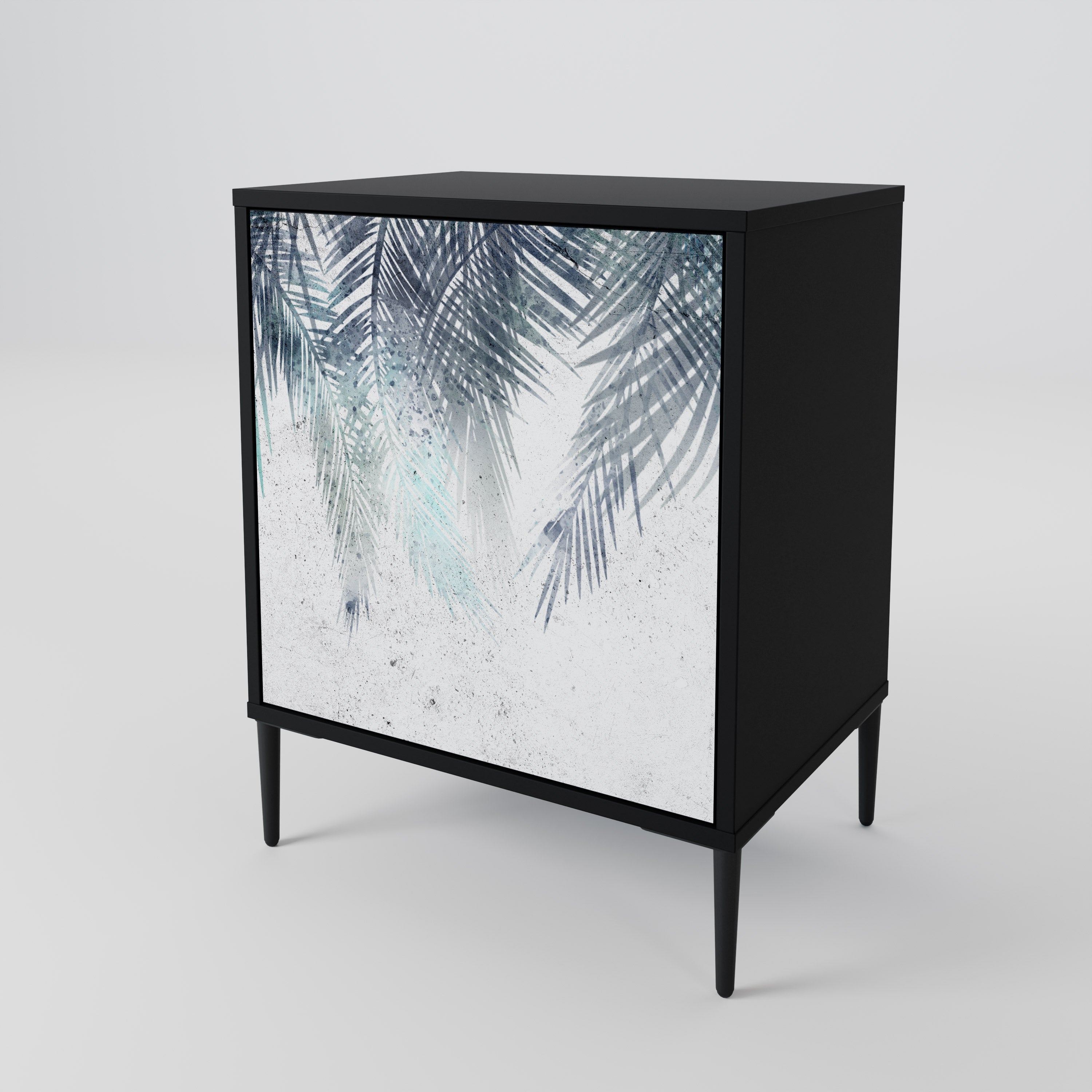PALM VEIL Komoda 1-drzwiowa korpus Czarny
