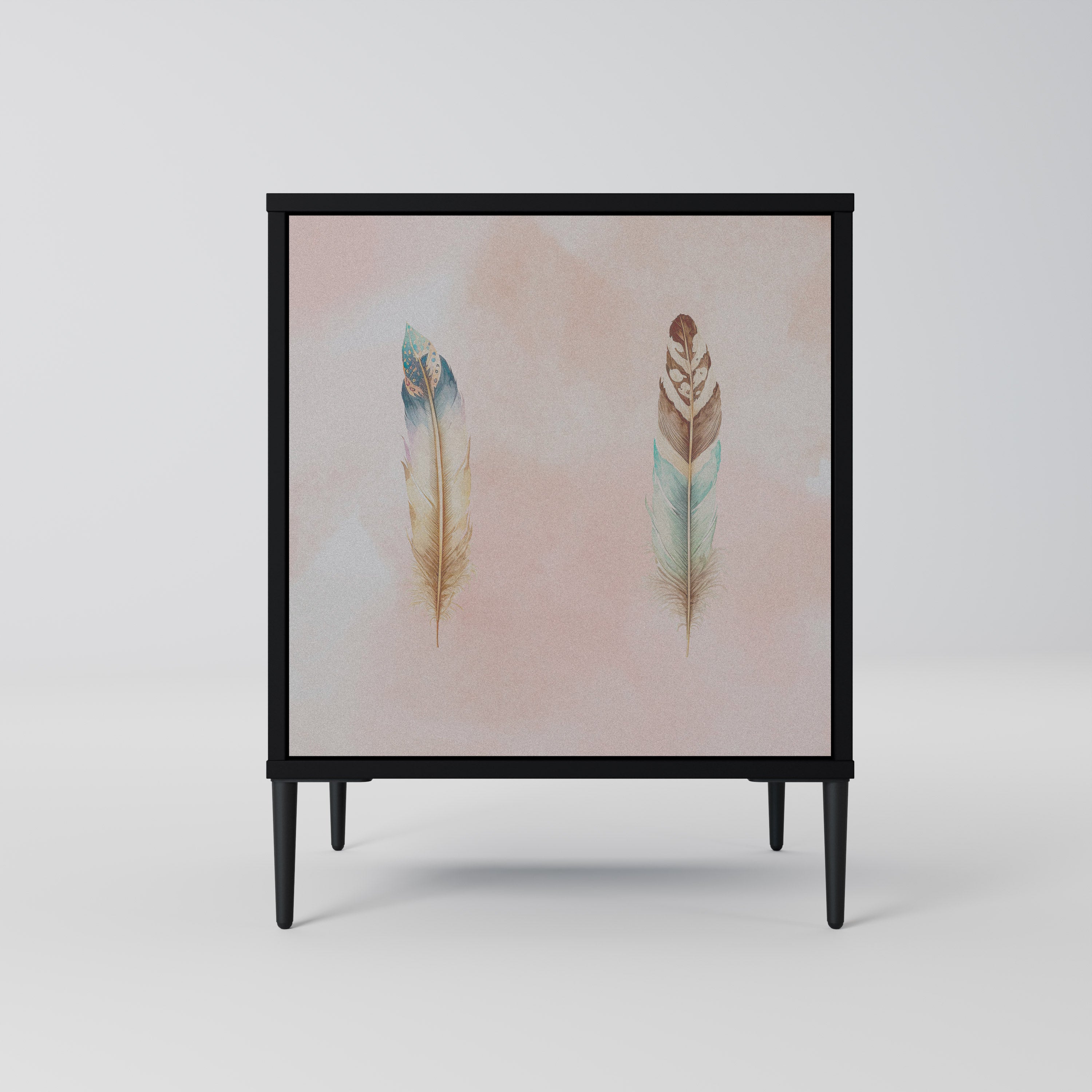 THE DELIQUESCE Komoda 1-drzwiowa korpus Czarny