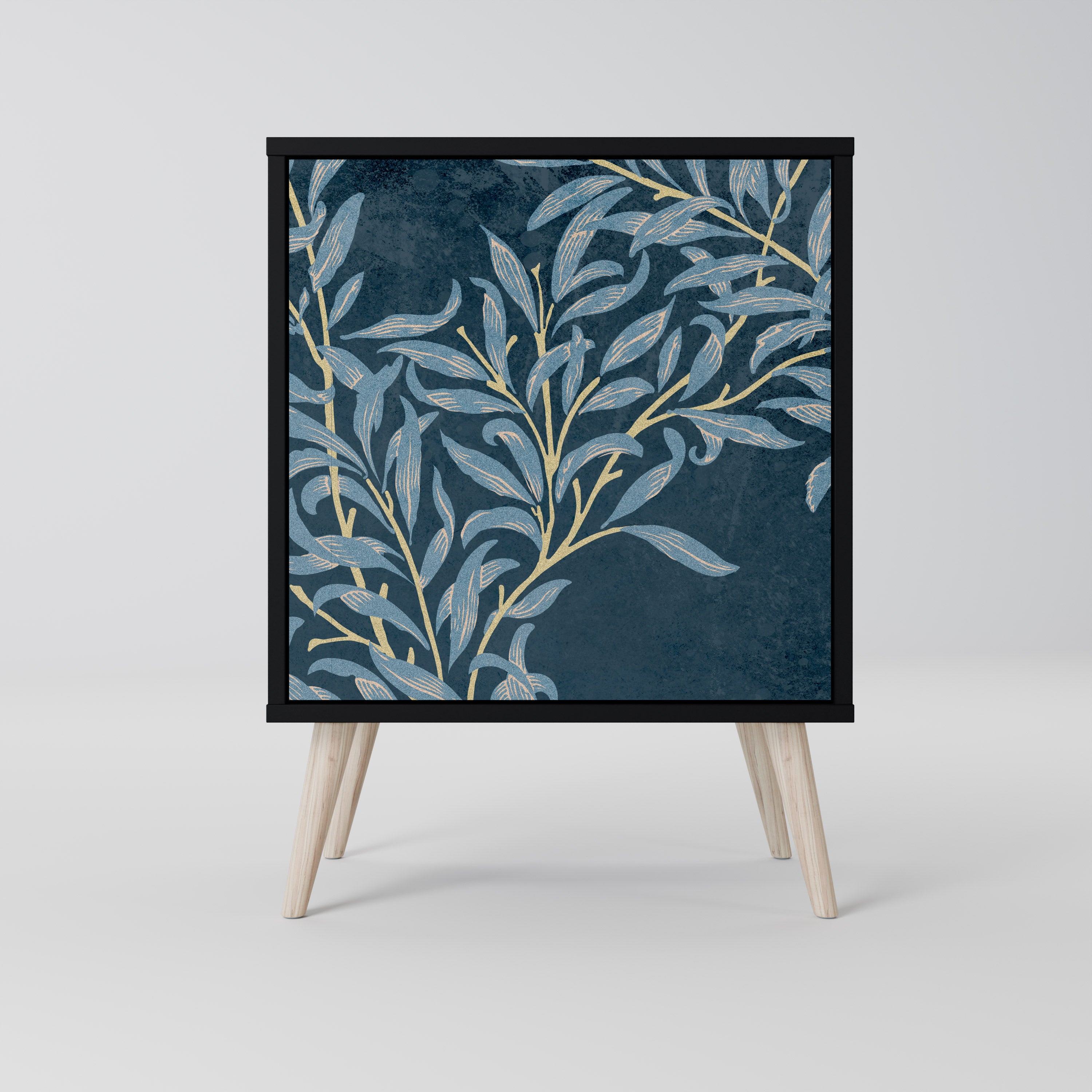 BLUE LEAVES Komoda 1-drzwiowa korpus Czarny