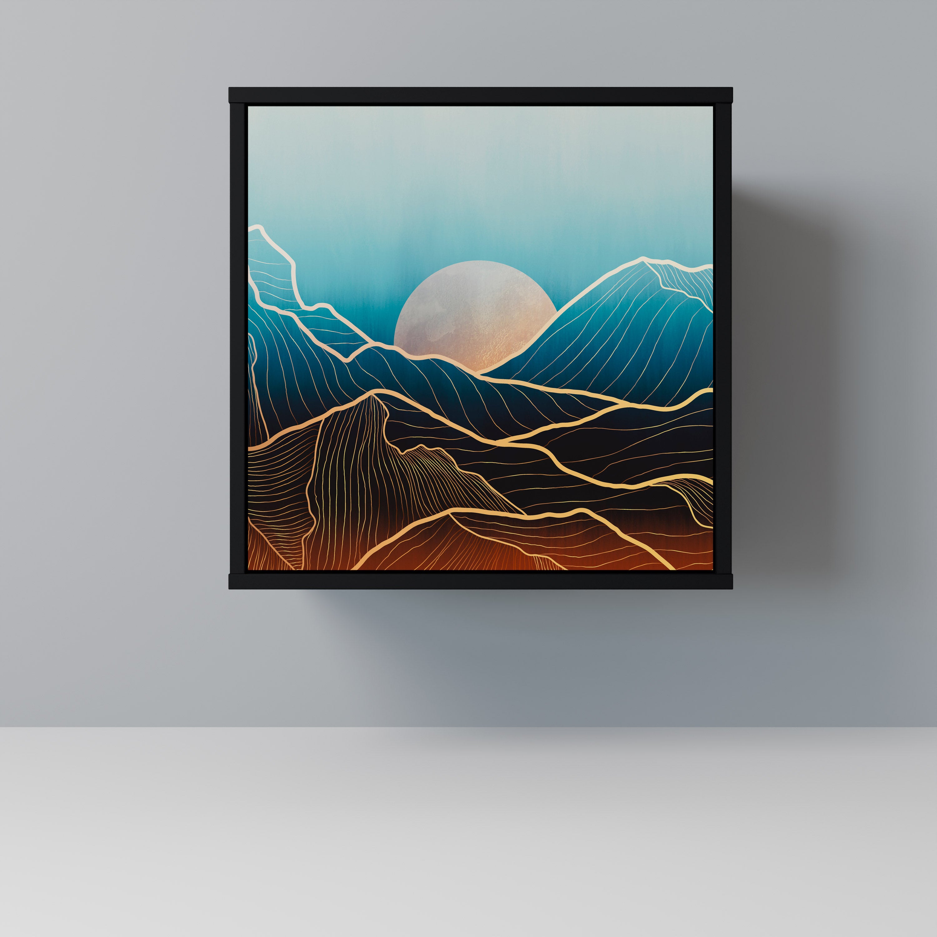 LUNAR SECRETS Komoda 1-drzwiowa korpus Czarny