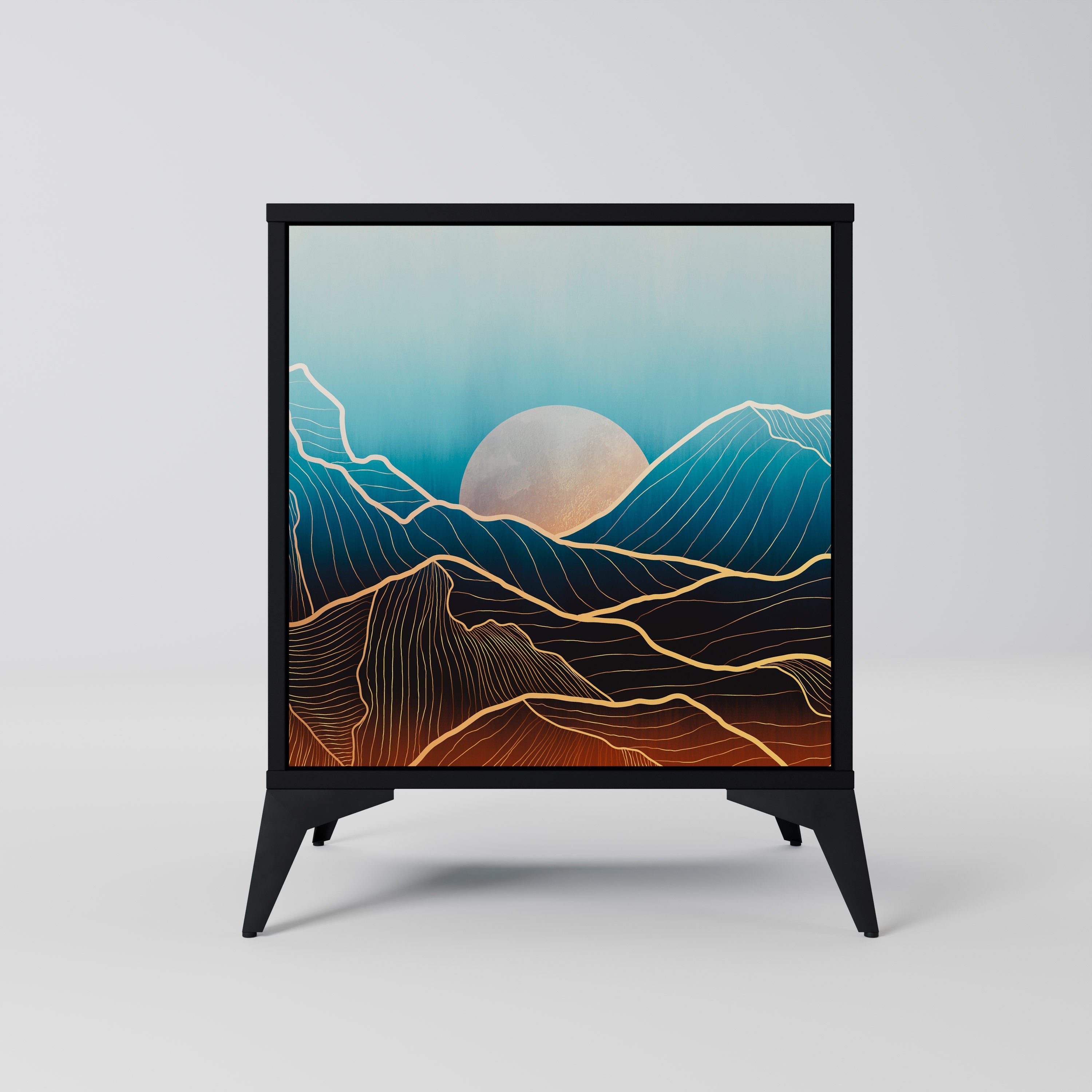 LUNAR SECRETS Komoda 1-drzwiowa korpus Czarny