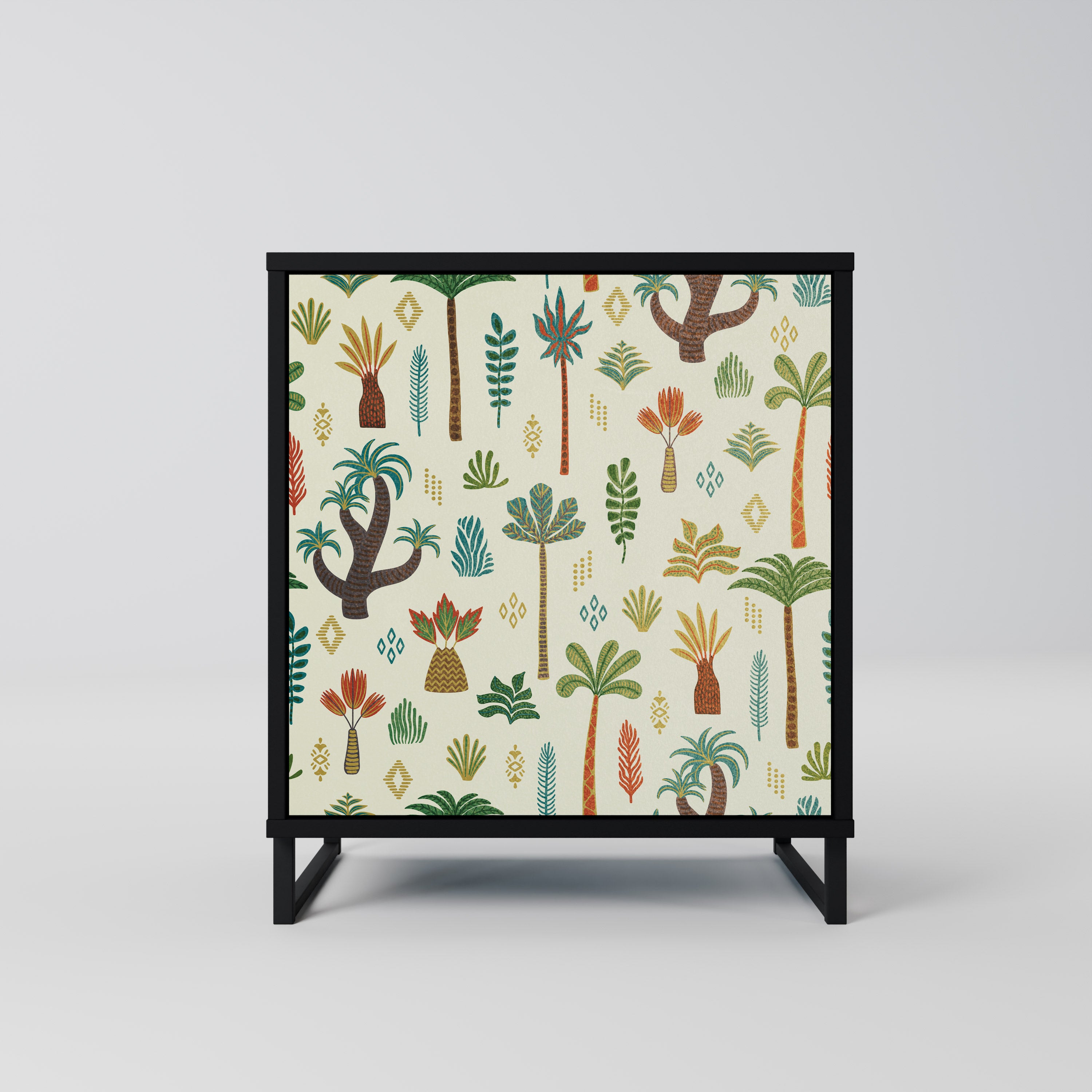 PALM SPRING Komoda 1-drzwiowa korpus Czarny