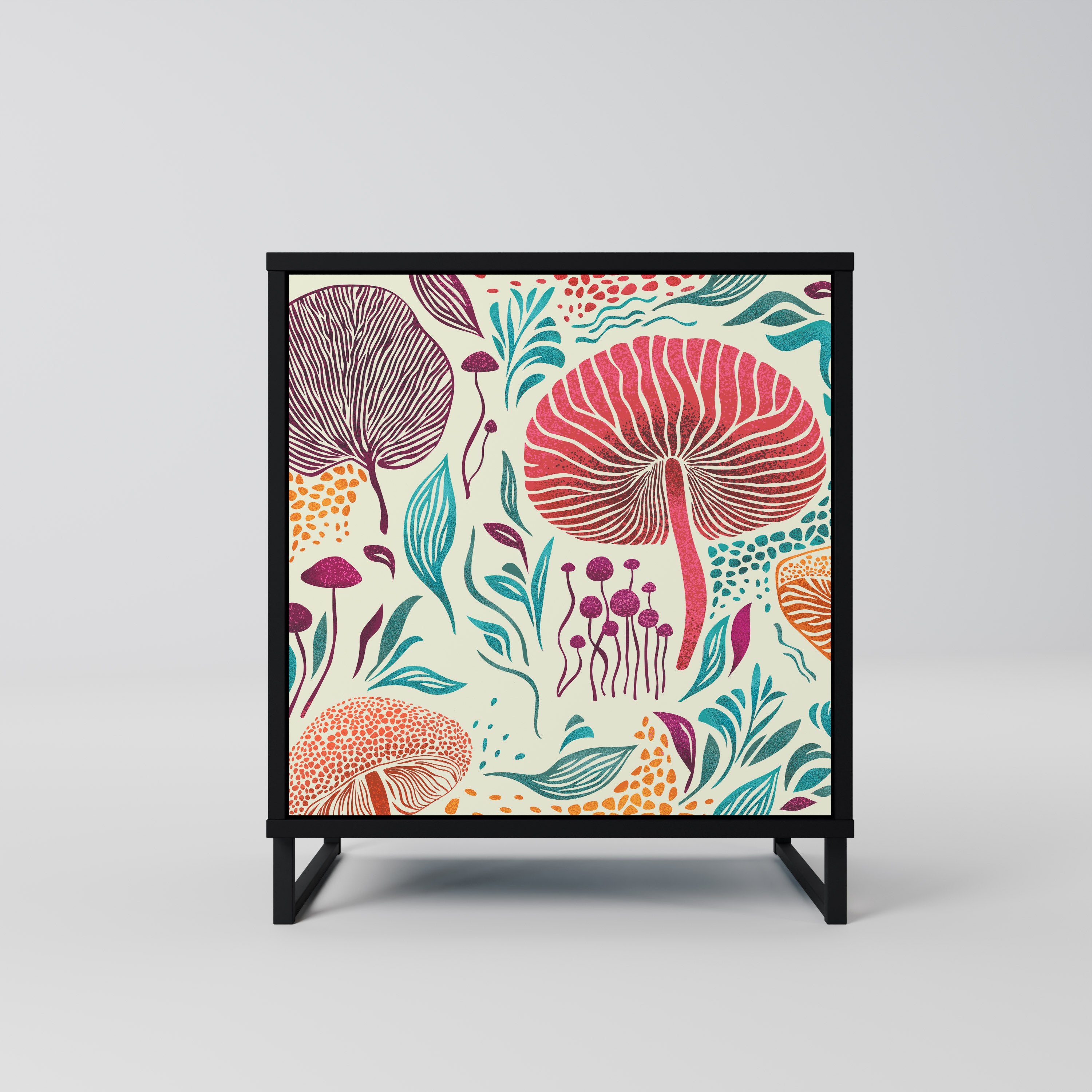 FUNGUS FANTASY Komoda 1-drzwiowa korpus Czarny