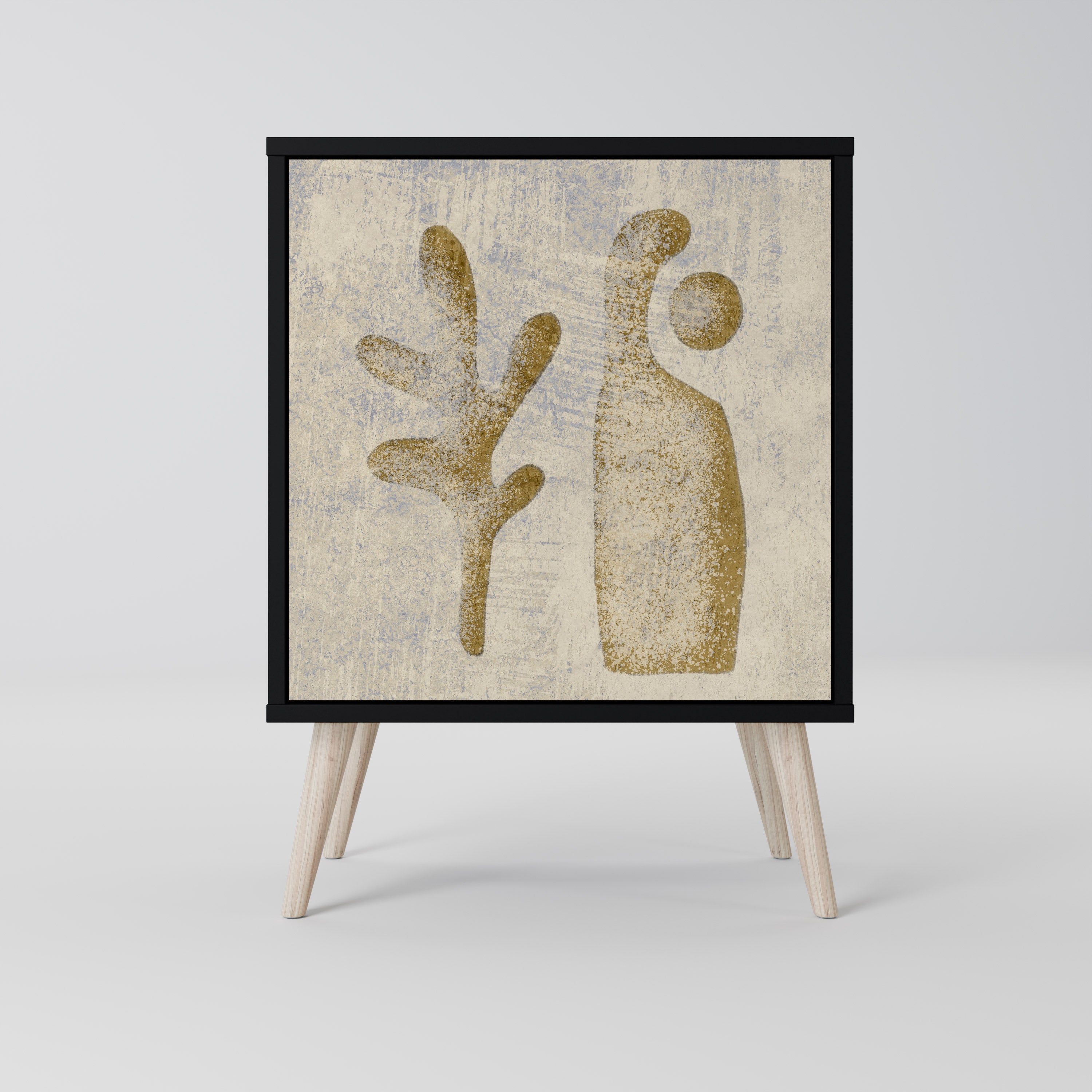 SAND SCULPTURES Komoda 1-drzwiowa korpus Czarny