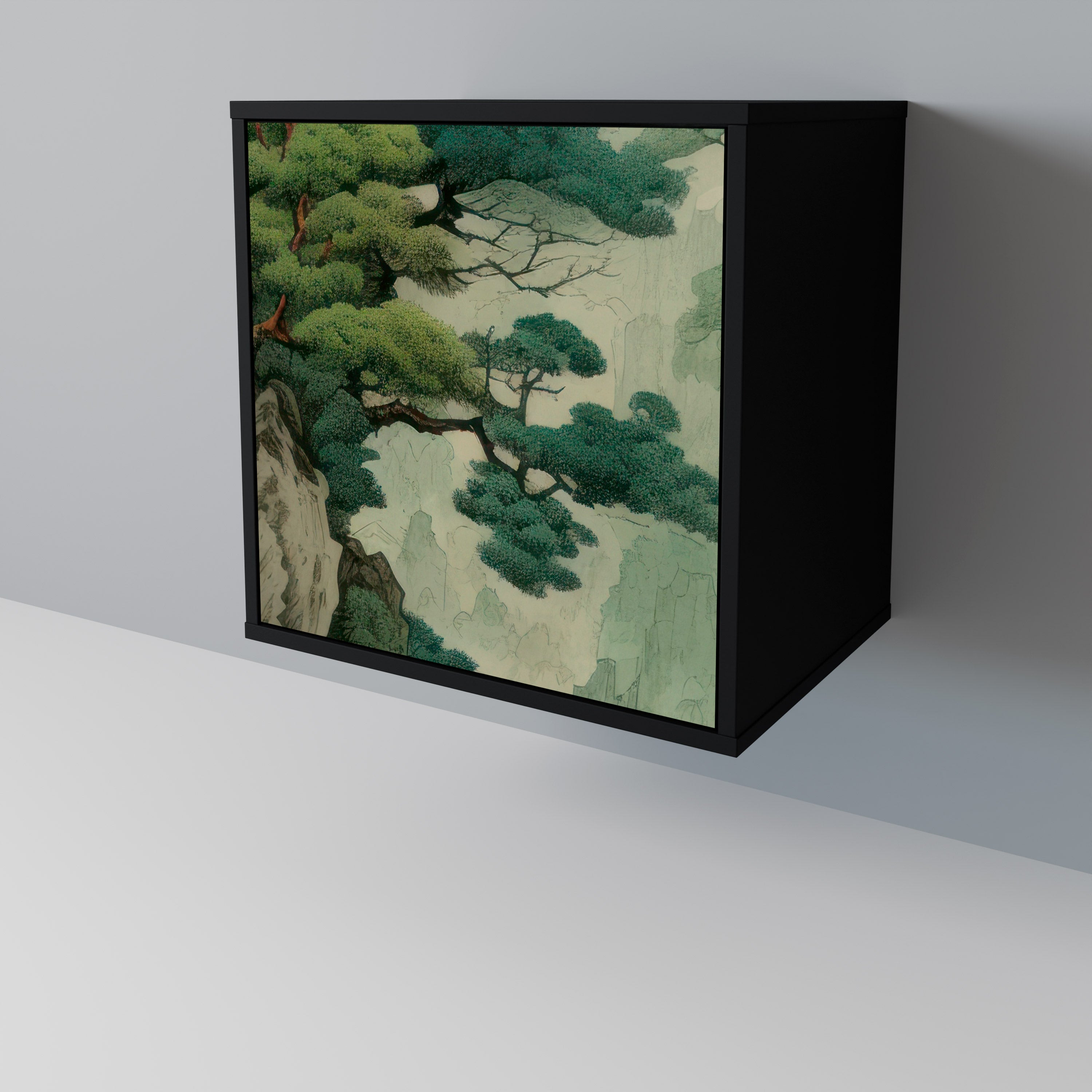 VERDURE ABYSS Komoda 1-drzwiowa korpus Czarny