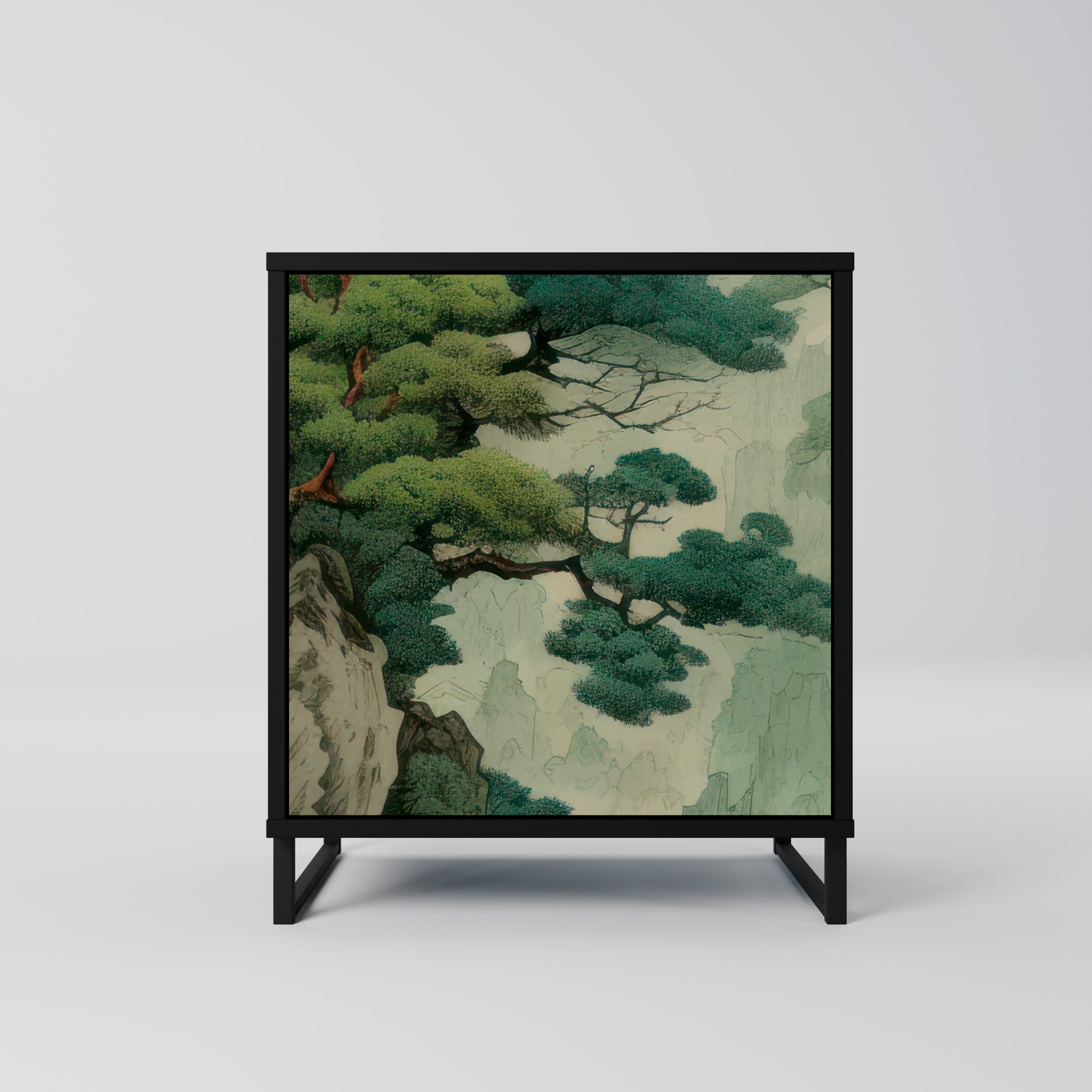 VERDURE ABYSS Komoda 1-drzwiowa korpus Czarny