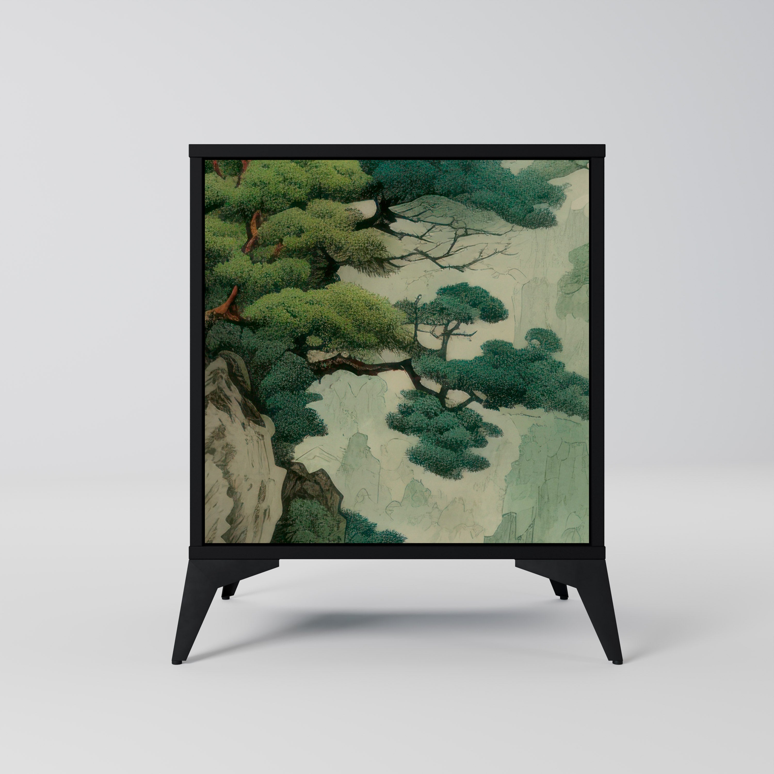 VERDURE ABYSS Komoda 1-drzwiowa korpus Czarny