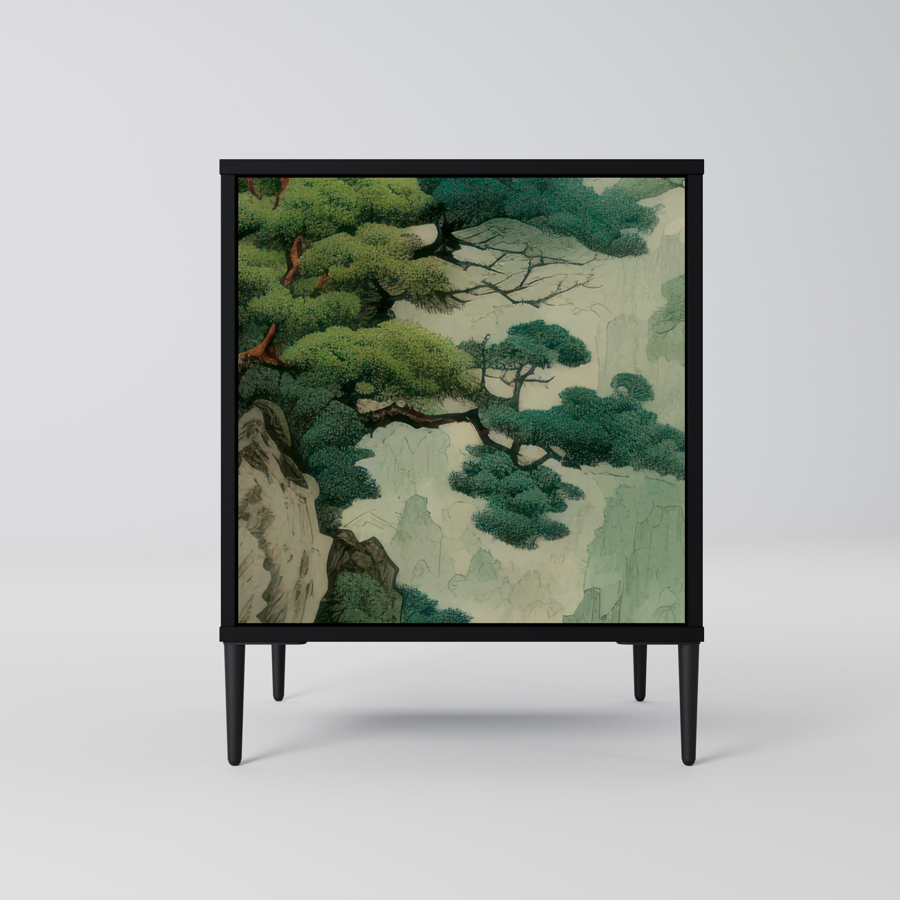 VERDURE ABYSS Komoda 1-drzwiowa korpus Czarny