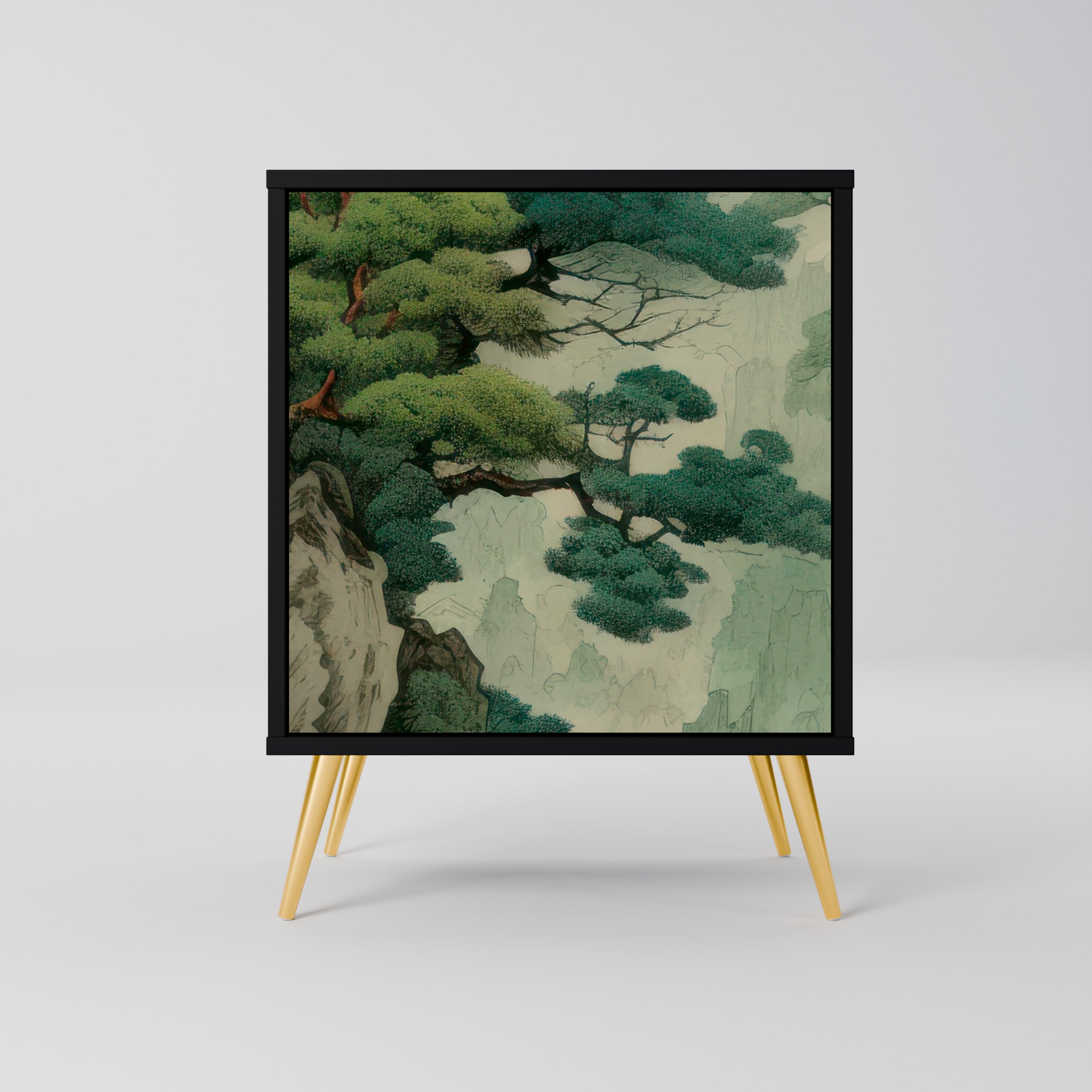 VERDURE ABYSS Komoda 1-drzwiowa korpus Czarny