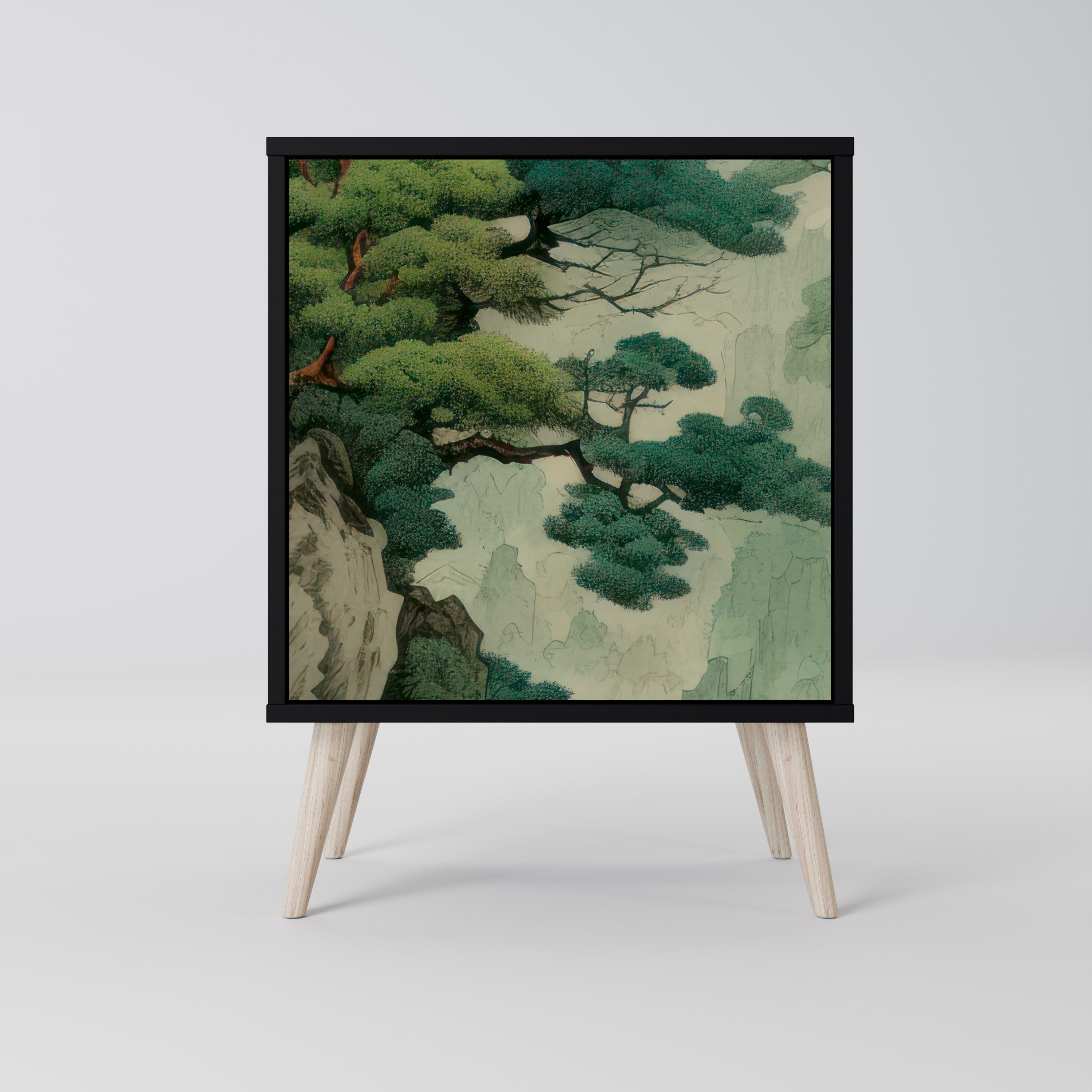 VERDURE ABYSS Komoda 1-drzwiowa korpus Czarny