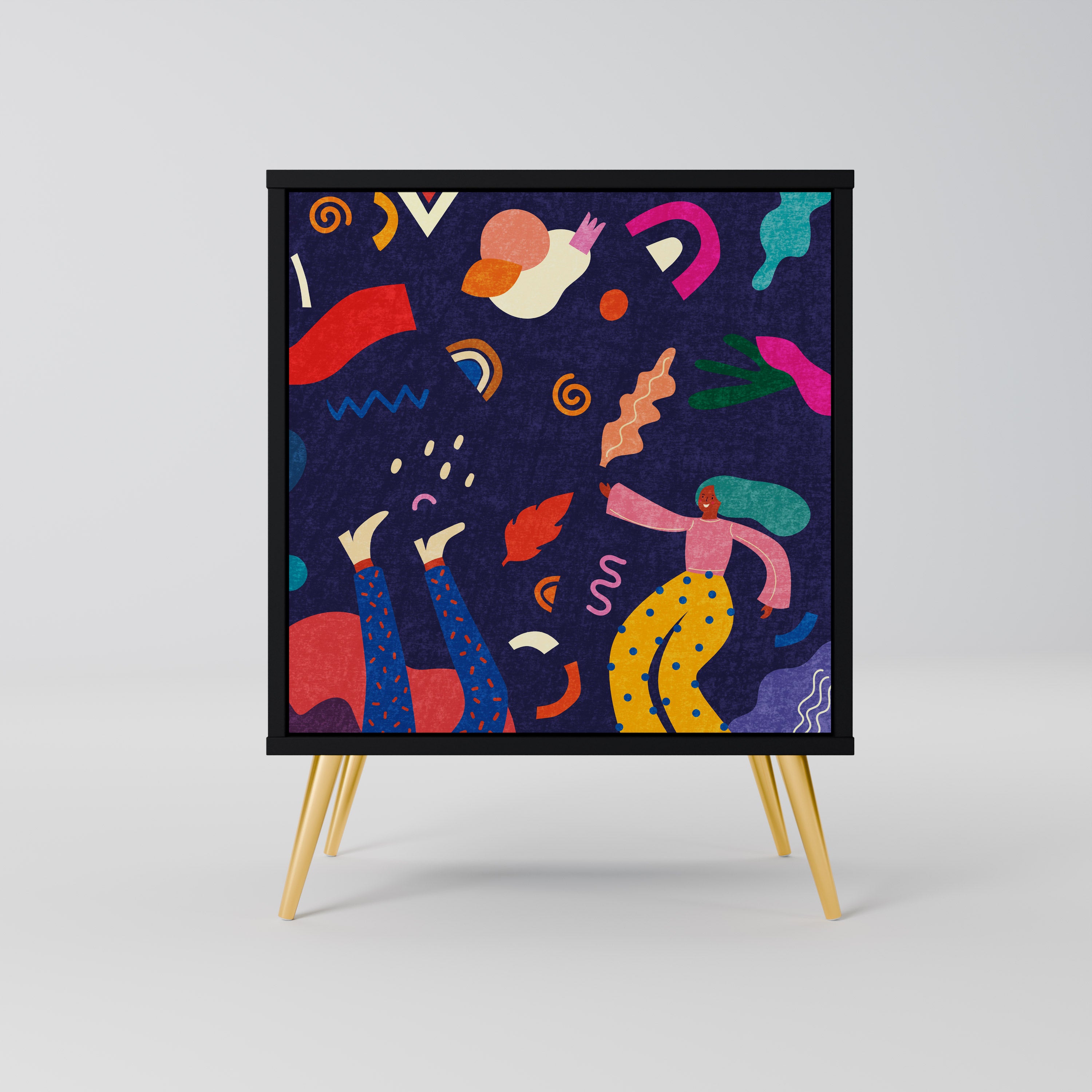 FESTIVE PLEASURES Komoda 1-drzwiowa korpus Czarny