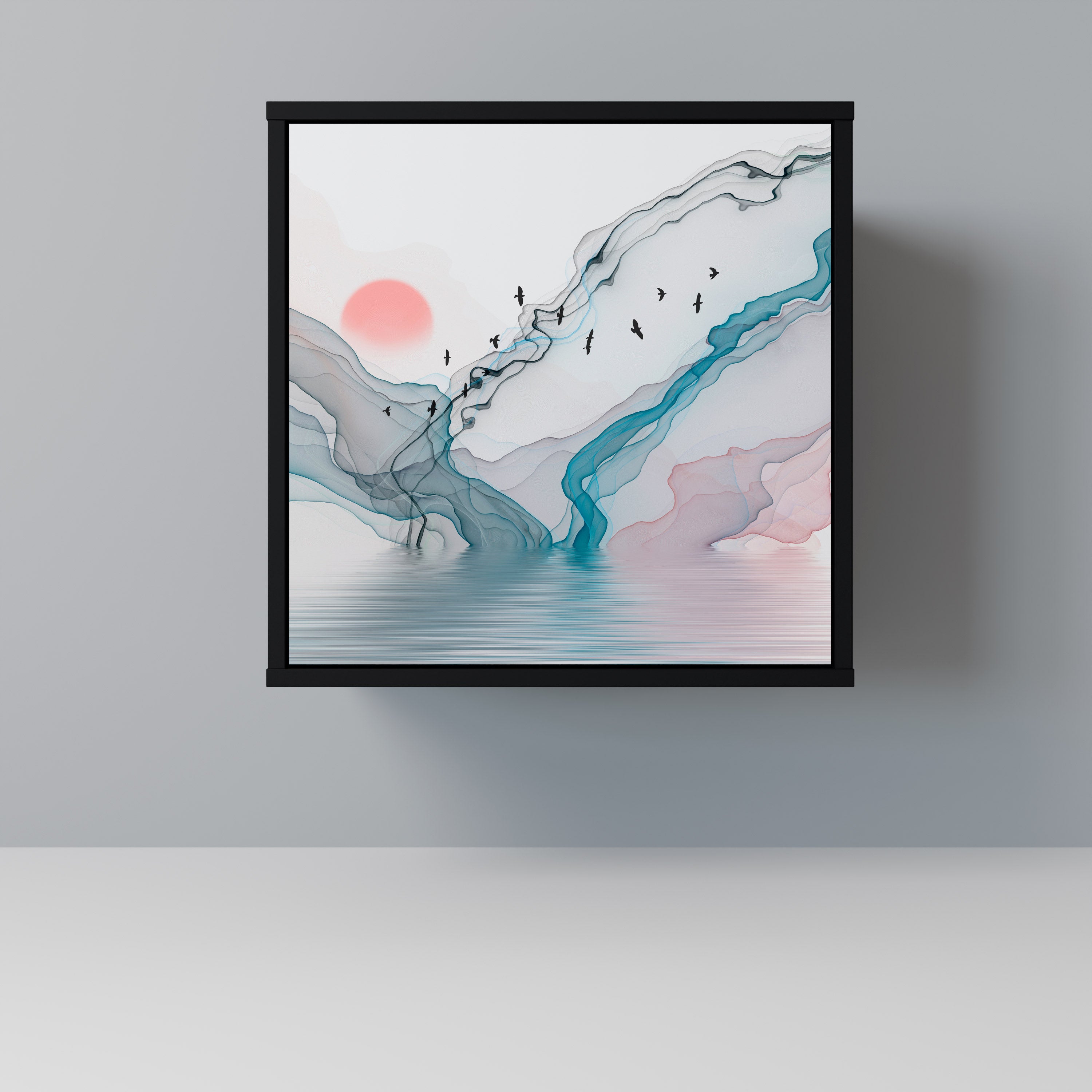 VELVET CROSSING Komoda 1-drzwiowa korpus Czarny