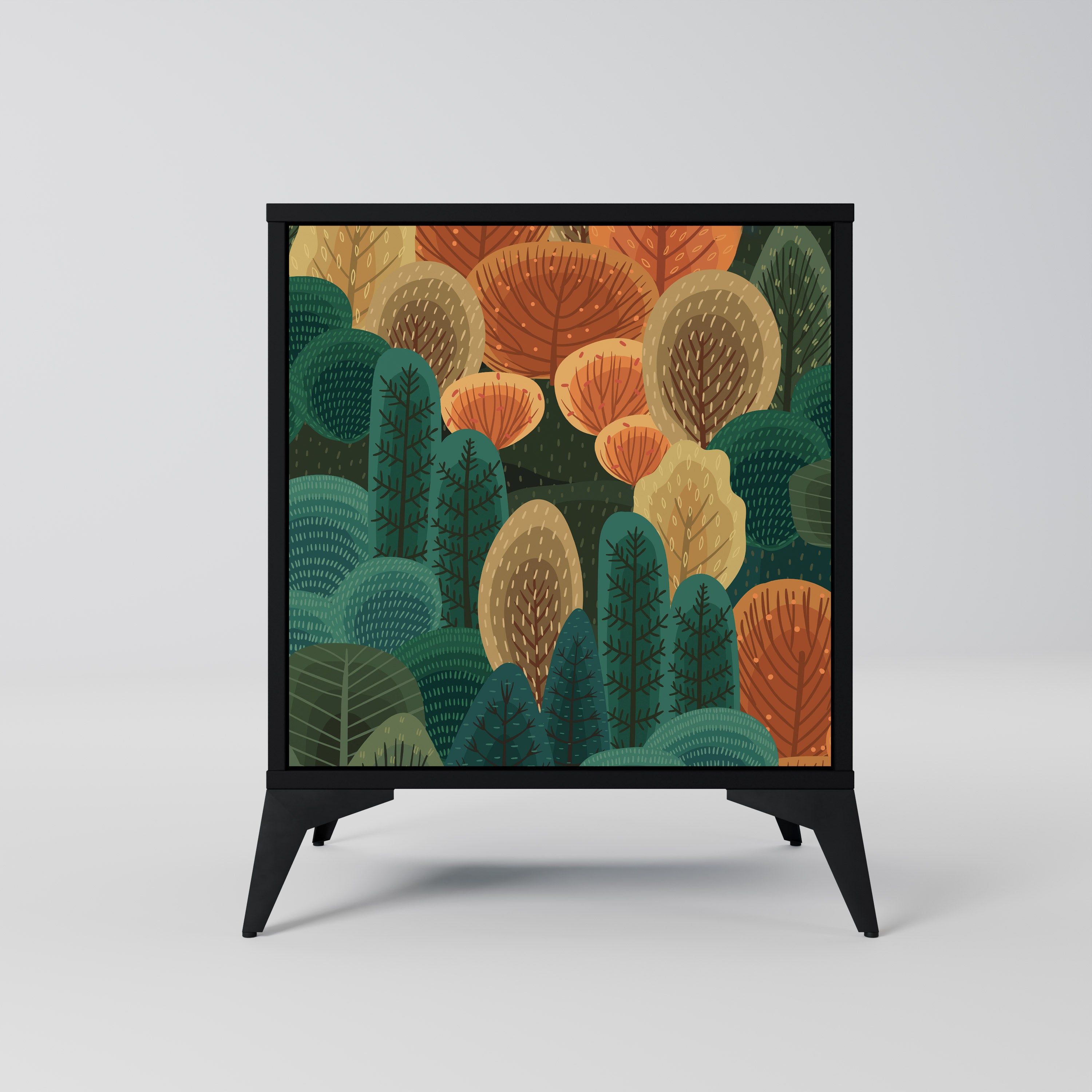 AUTUMN KALEIDOSCOPE Komoda 1-drzwiowa korpus Czarny