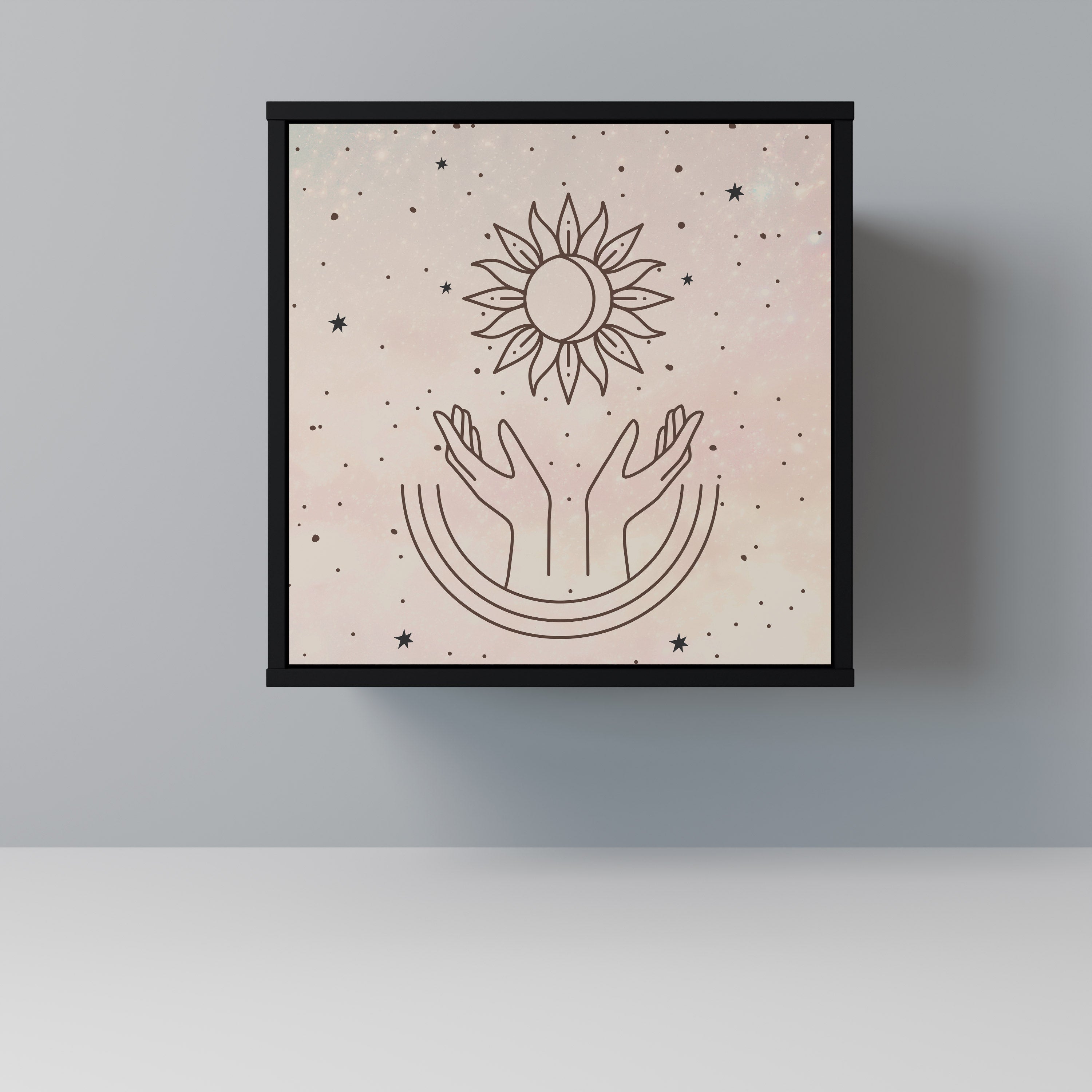 DELICATE BEAUTY Komoda 1-drzwiowa korpus Czarny