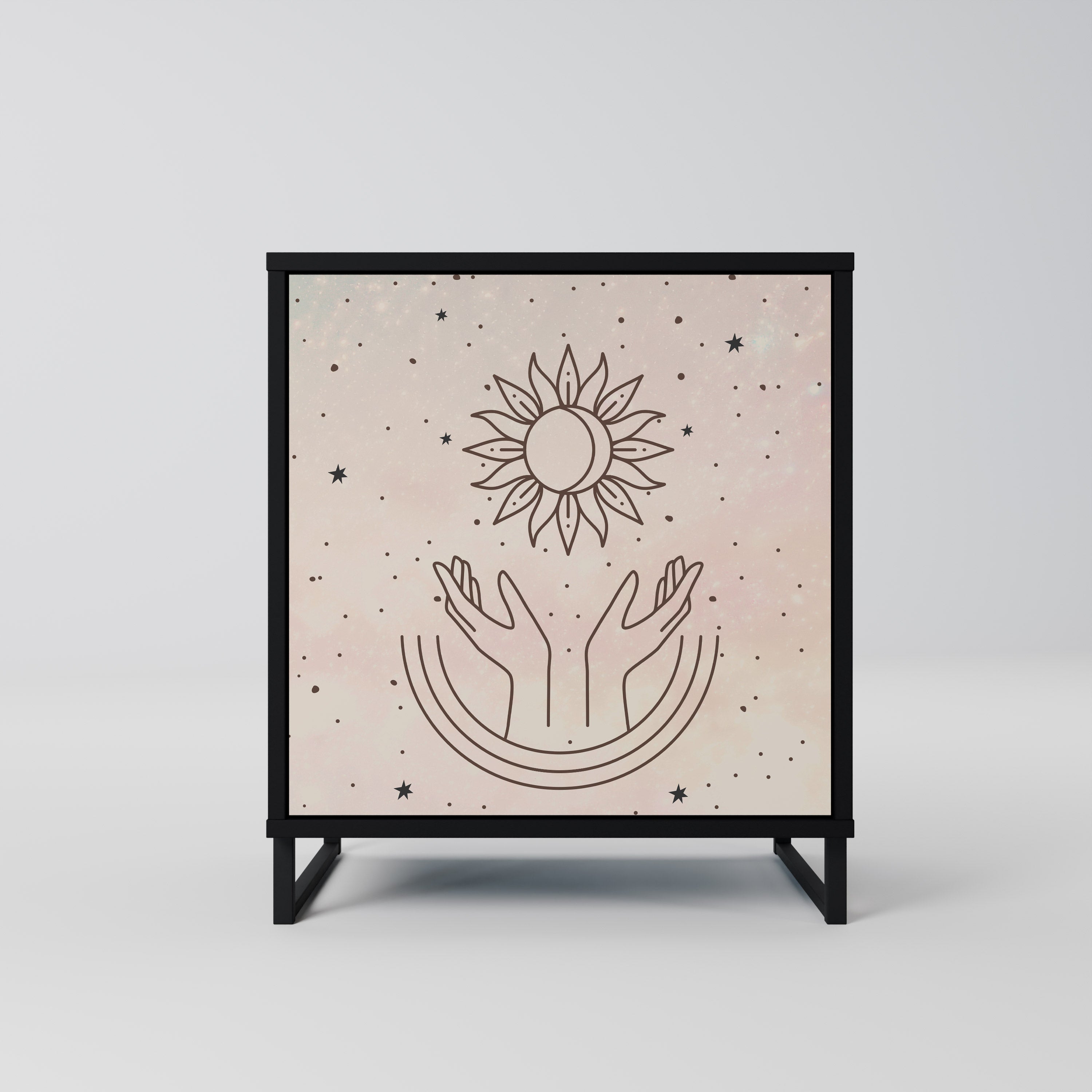 DELICATE BEAUTY Komoda 1-drzwiowa korpus Czarny