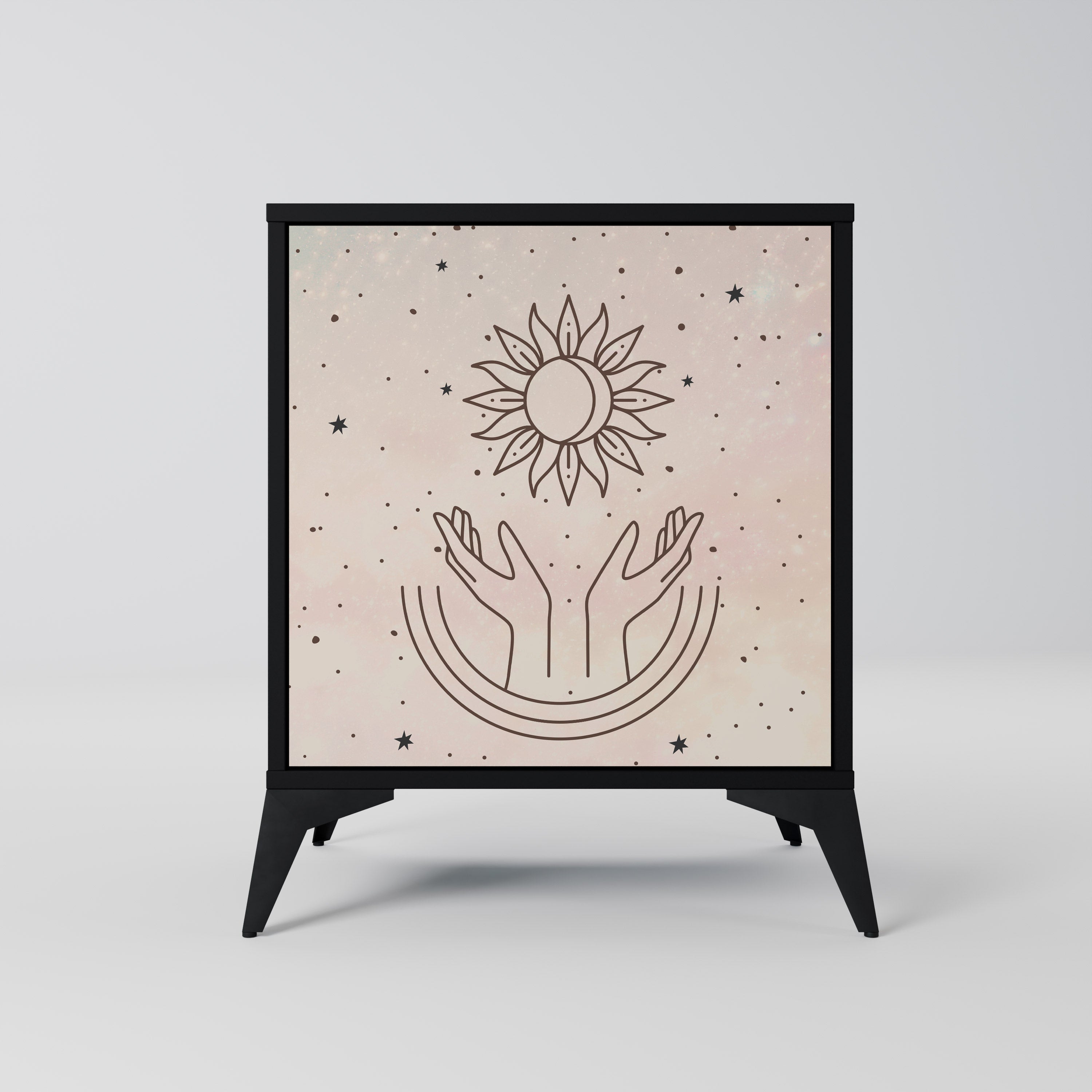 DELICATE BEAUTY Komoda 1-drzwiowa korpus Czarny