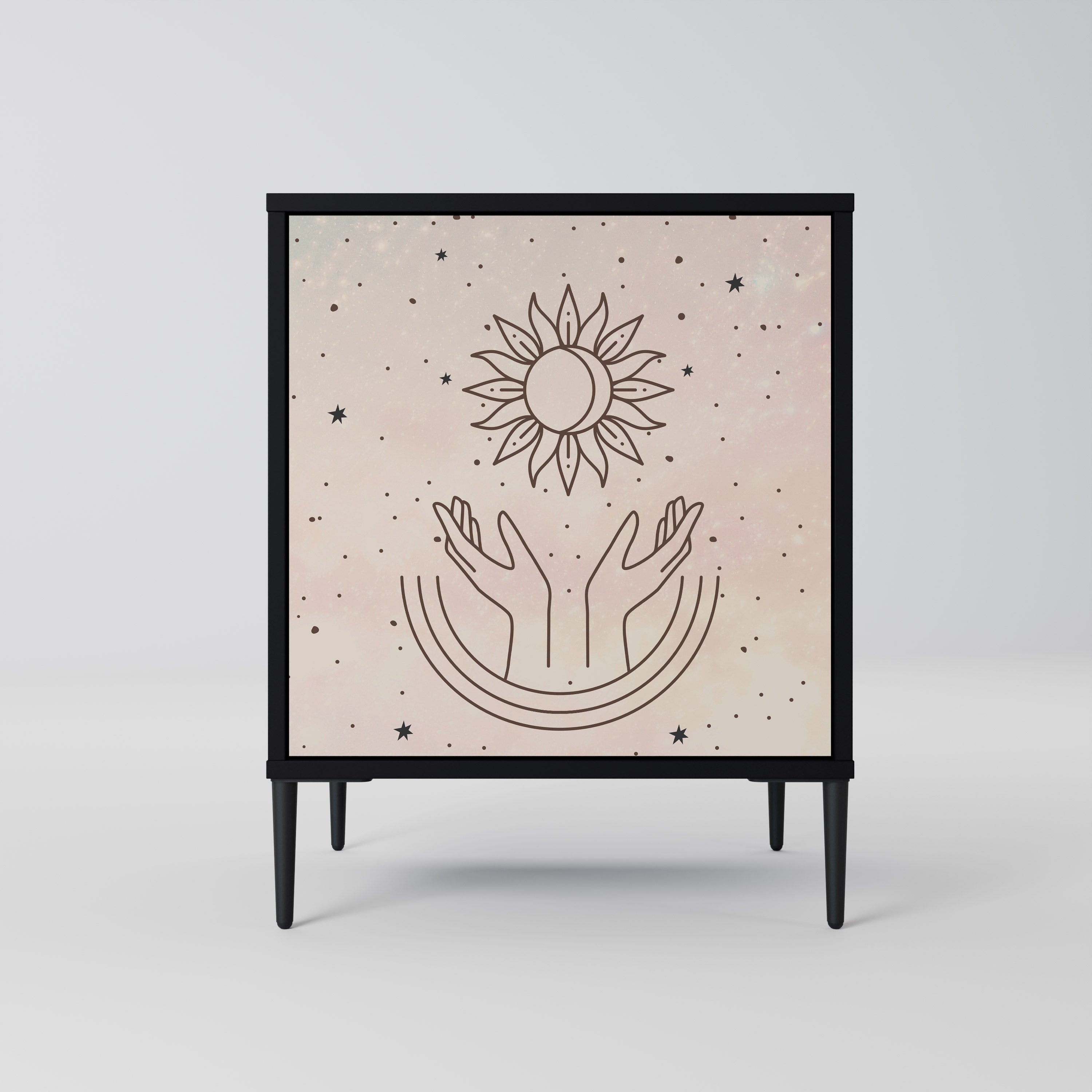 DELICATE BEAUTY Komoda 1-drzwiowa korpus Czarny