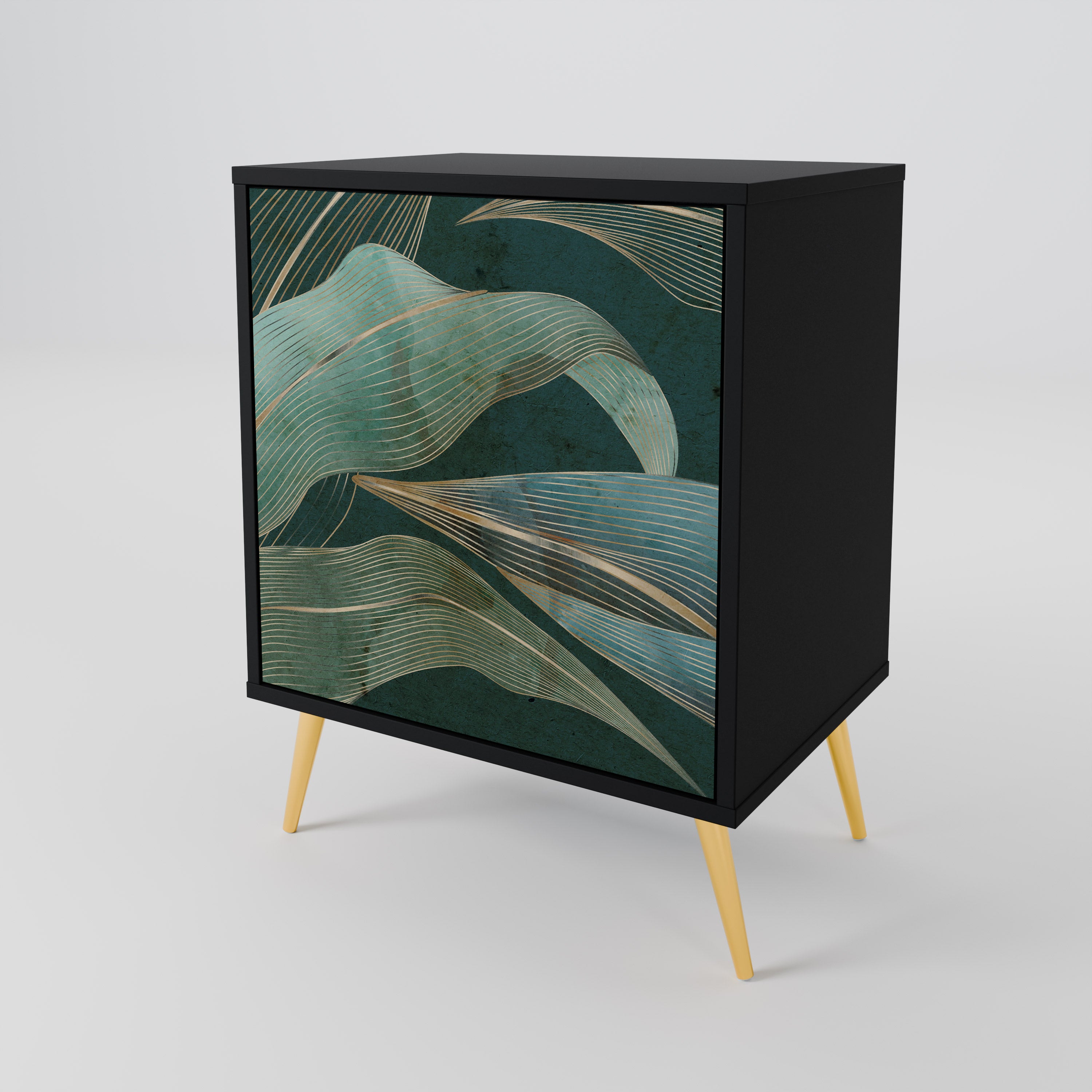 ROYAL GREEN Komoda 1-drzwiowa korpus Czarny