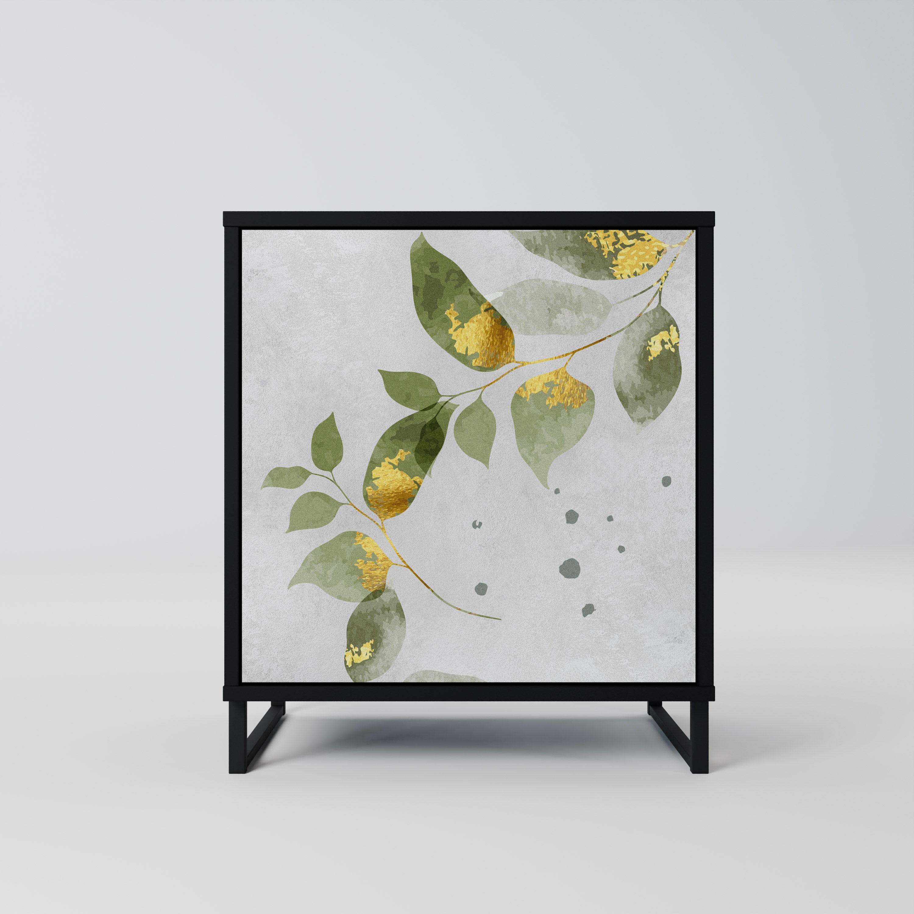 ELEGANT BOTANICS Komoda 1-drzwiowa korpus Czarny