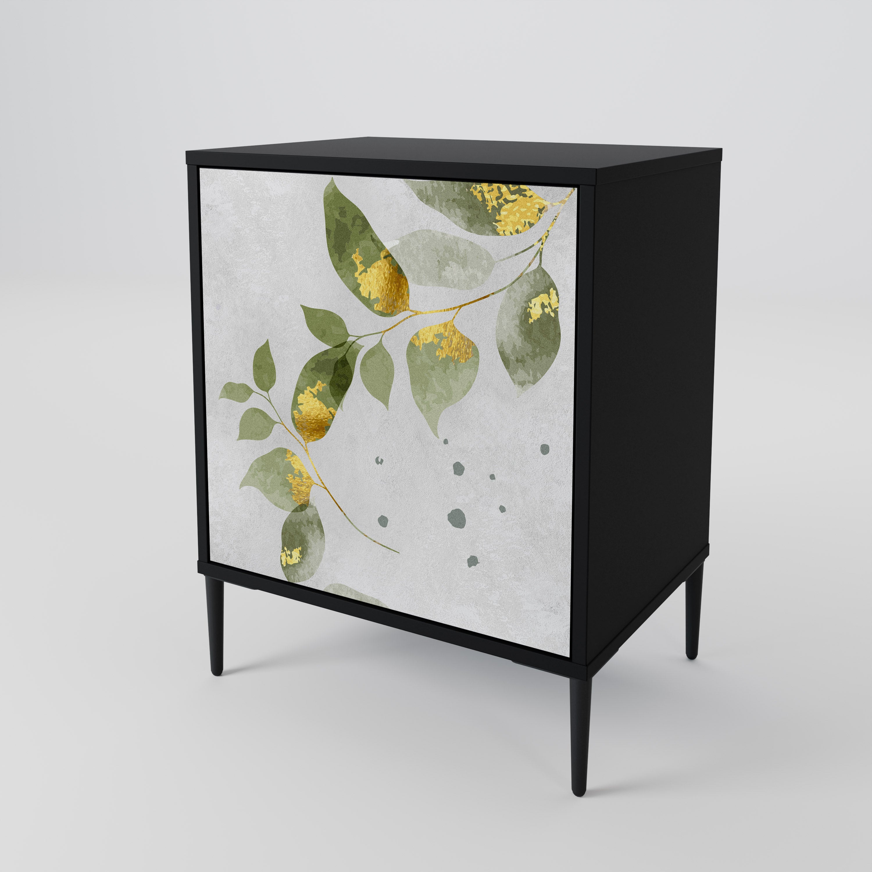 ELEGANT BOTANICS Komoda 1-drzwiowa korpus Czarny