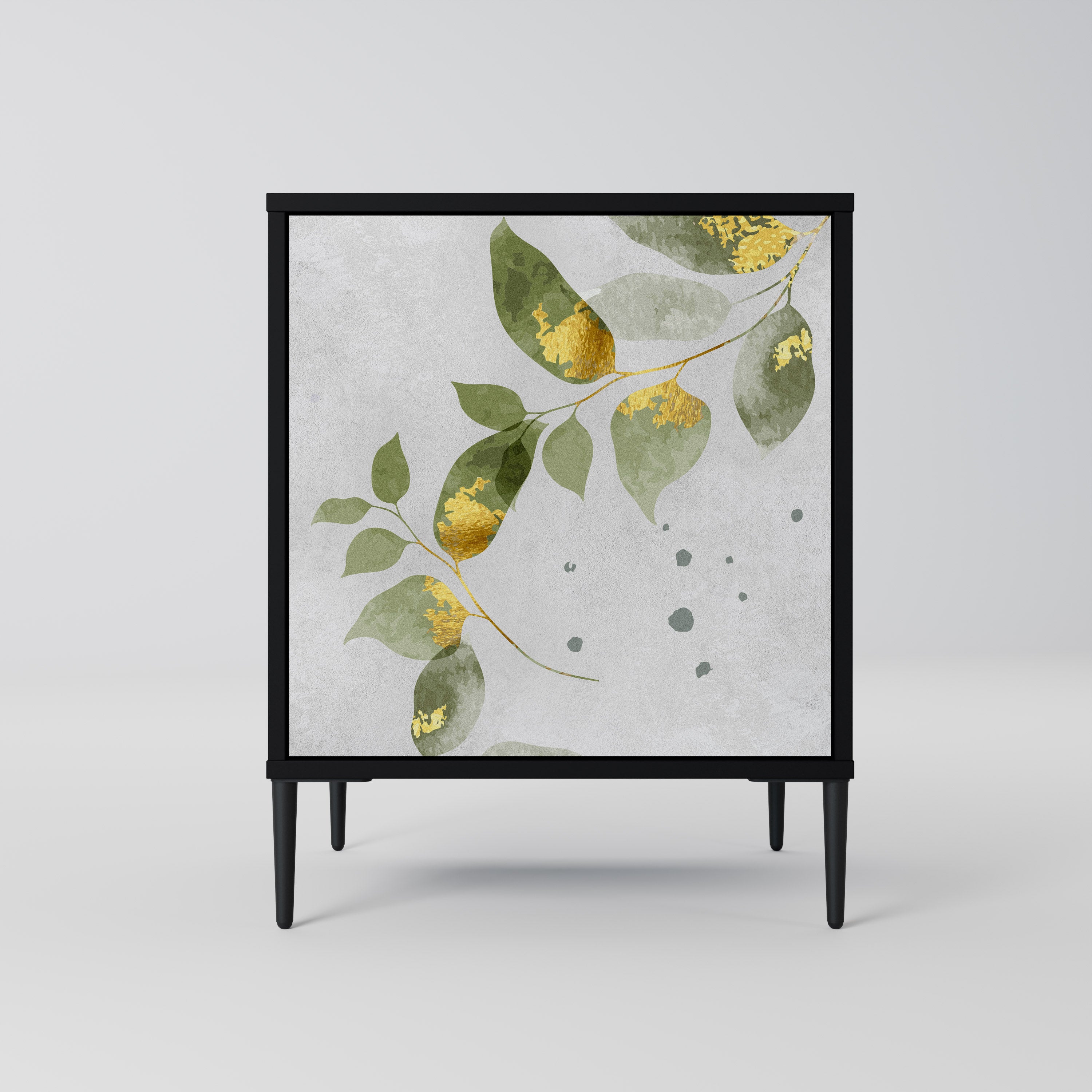 ELEGANT BOTANICS Komoda 1-drzwiowa korpus Czarny