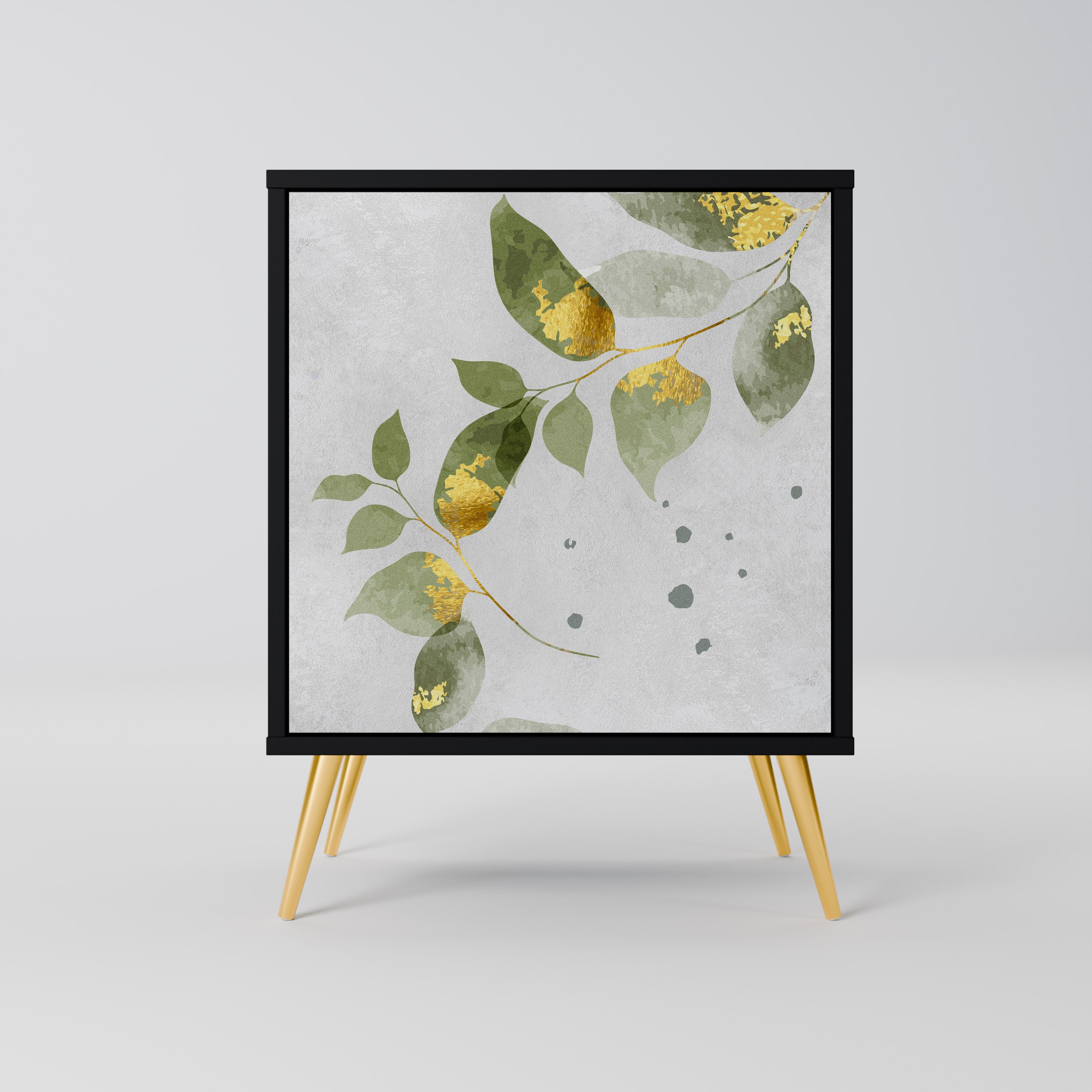 ELEGANT BOTANICS Komoda 1-drzwiowa korpus Czarny