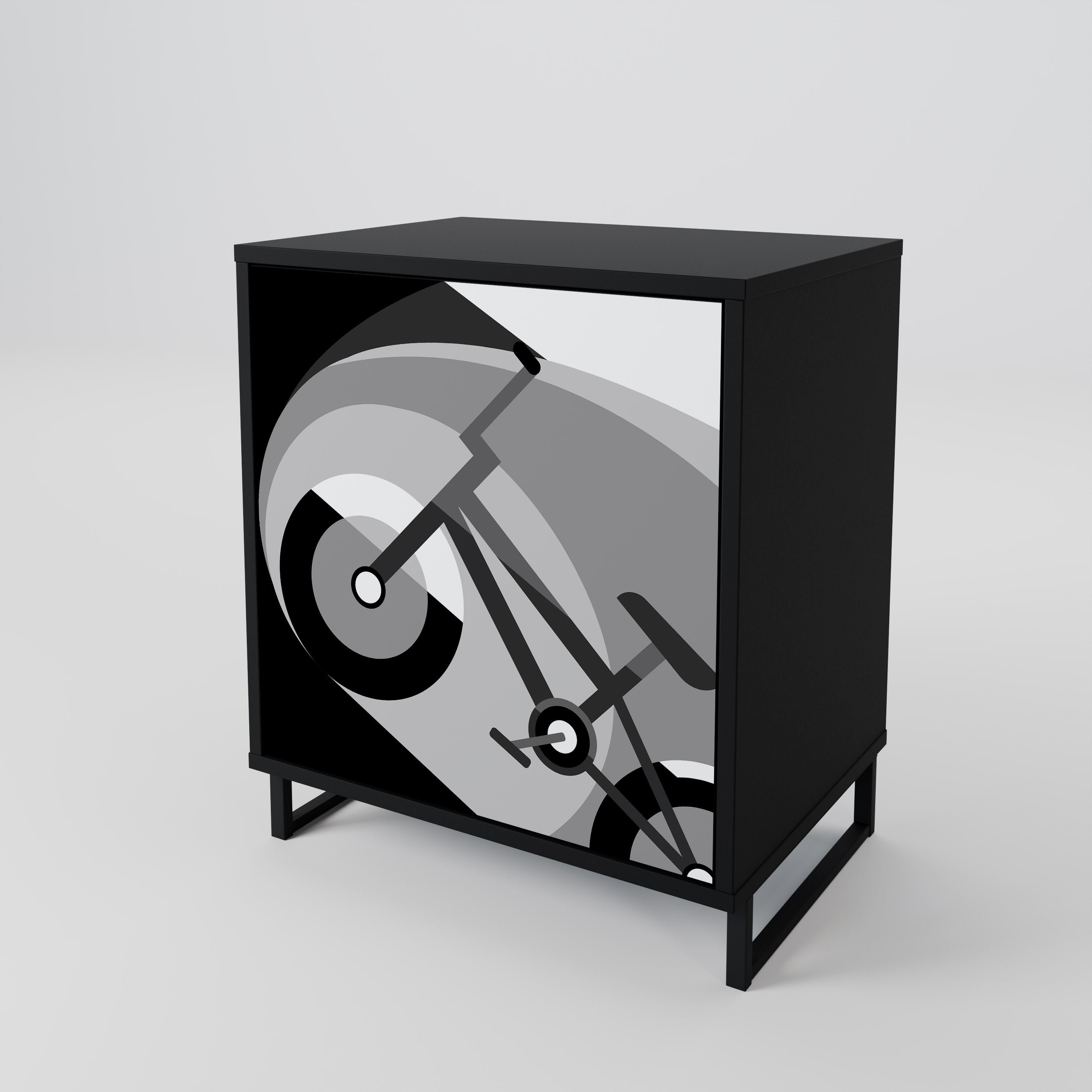 BIKE ENERGY Komoda 1-drzwiowa korpus Czarny