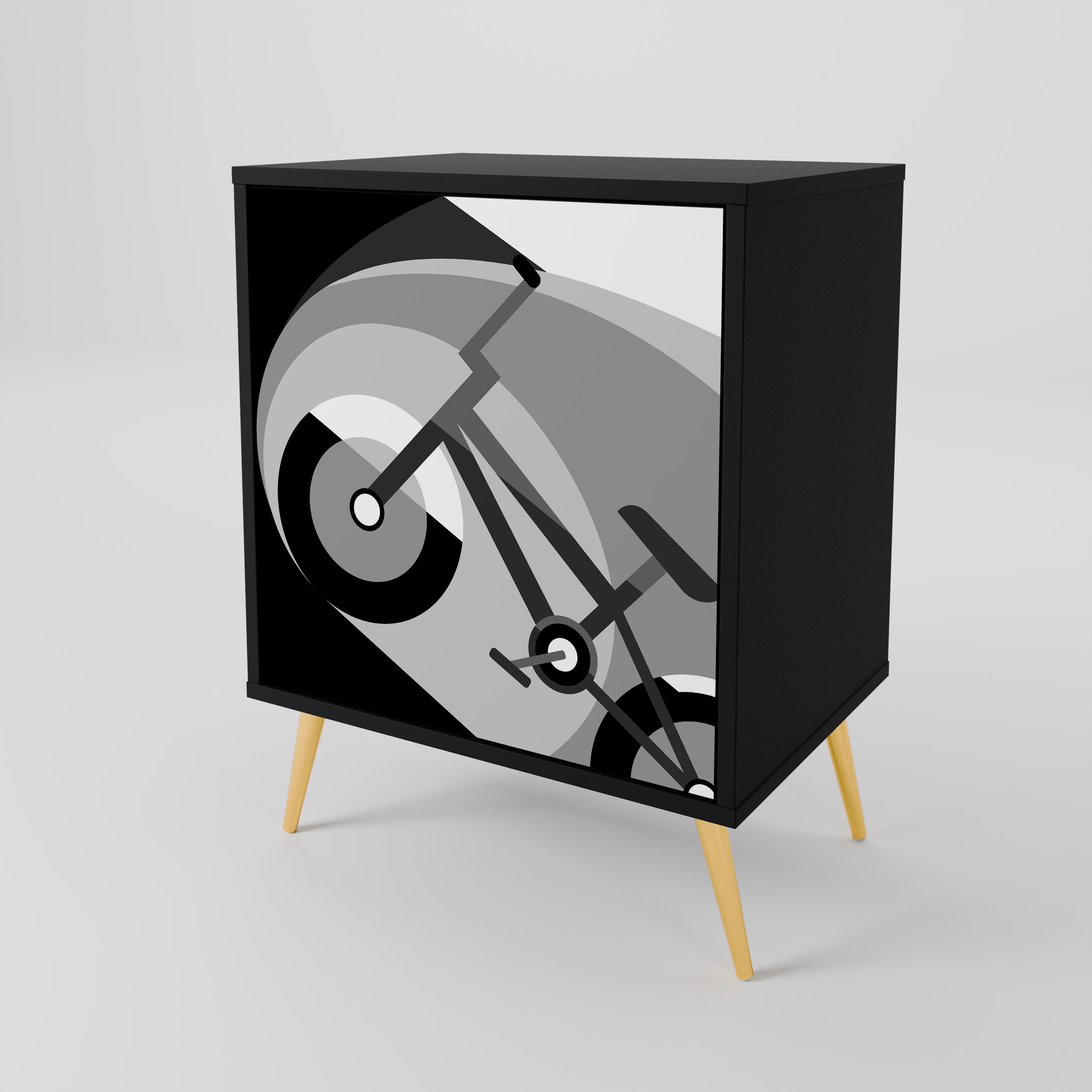 BIKE ENERGY Komoda 1-drzwiowa korpus Czarny