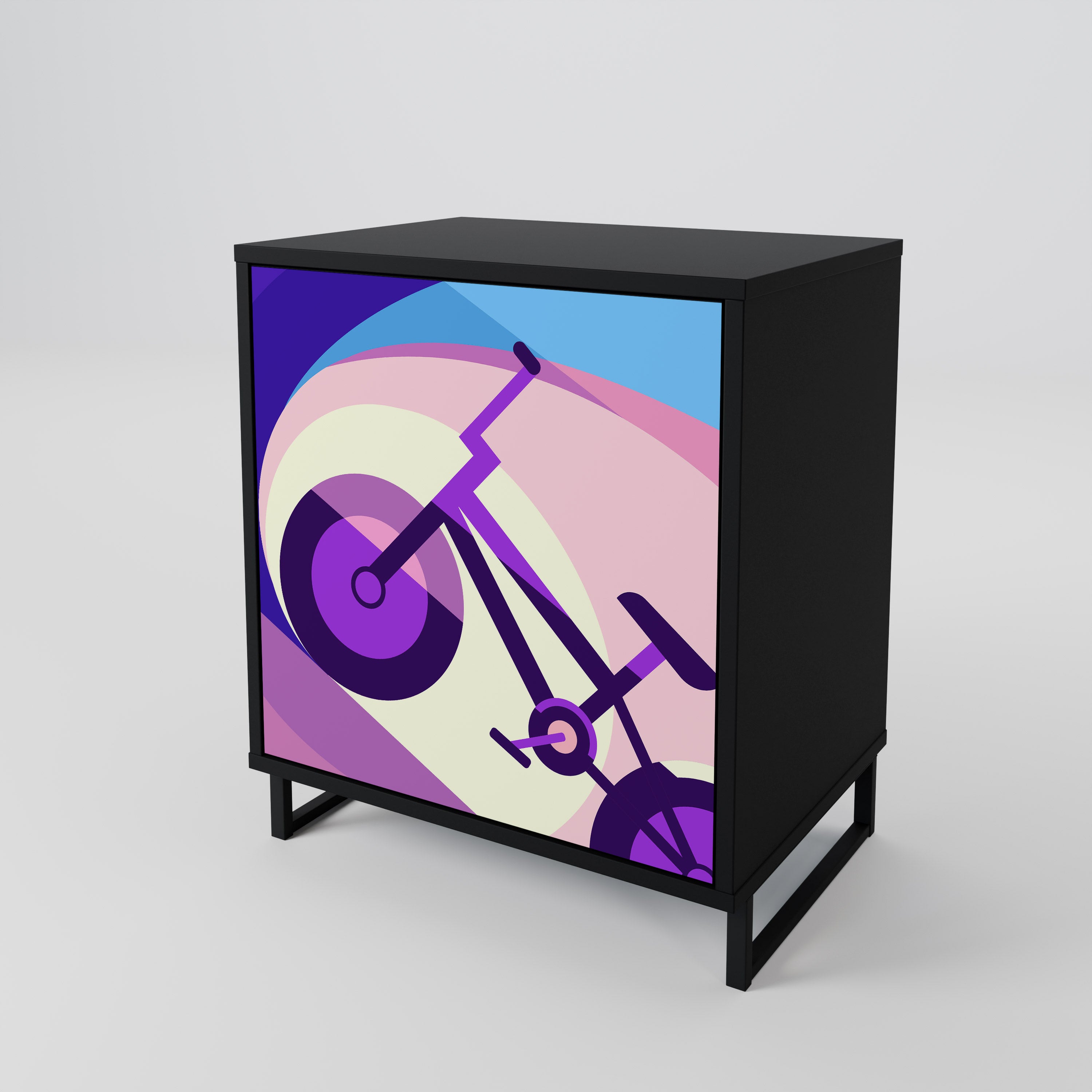 BIKE DREAMS Komoda 1-drzwiowa korpus Czarny