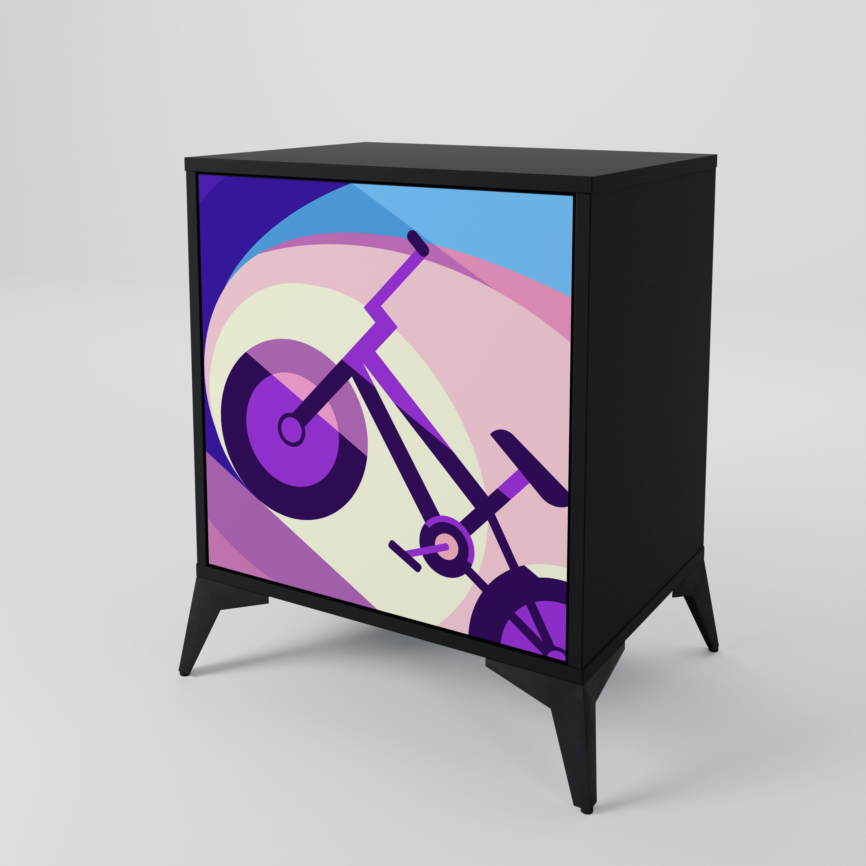 BIKE DREAMS Komoda 1-drzwiowa korpus Czarny