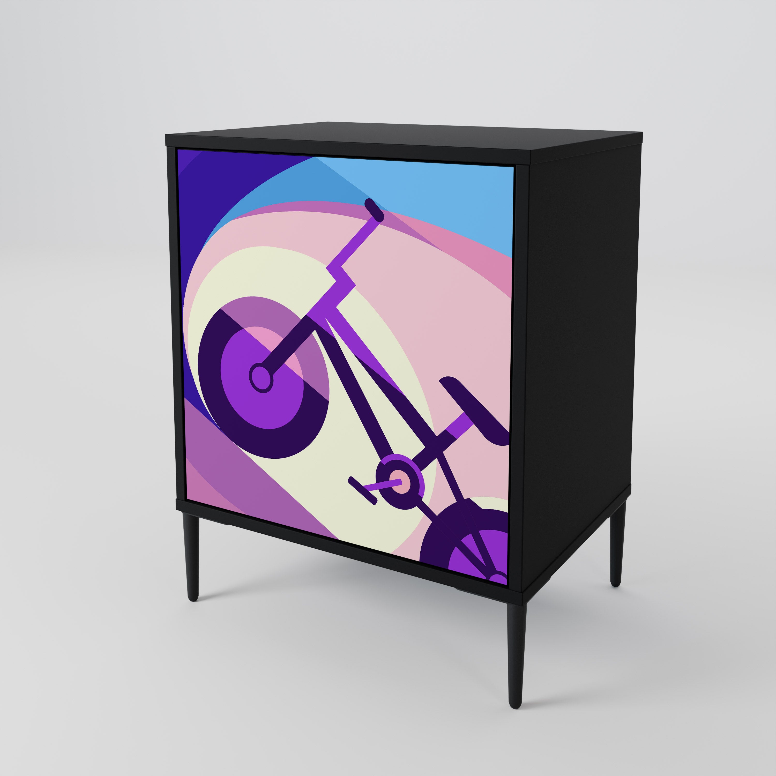 BIKE DREAMS Komoda 1-drzwiowa korpus Czarny