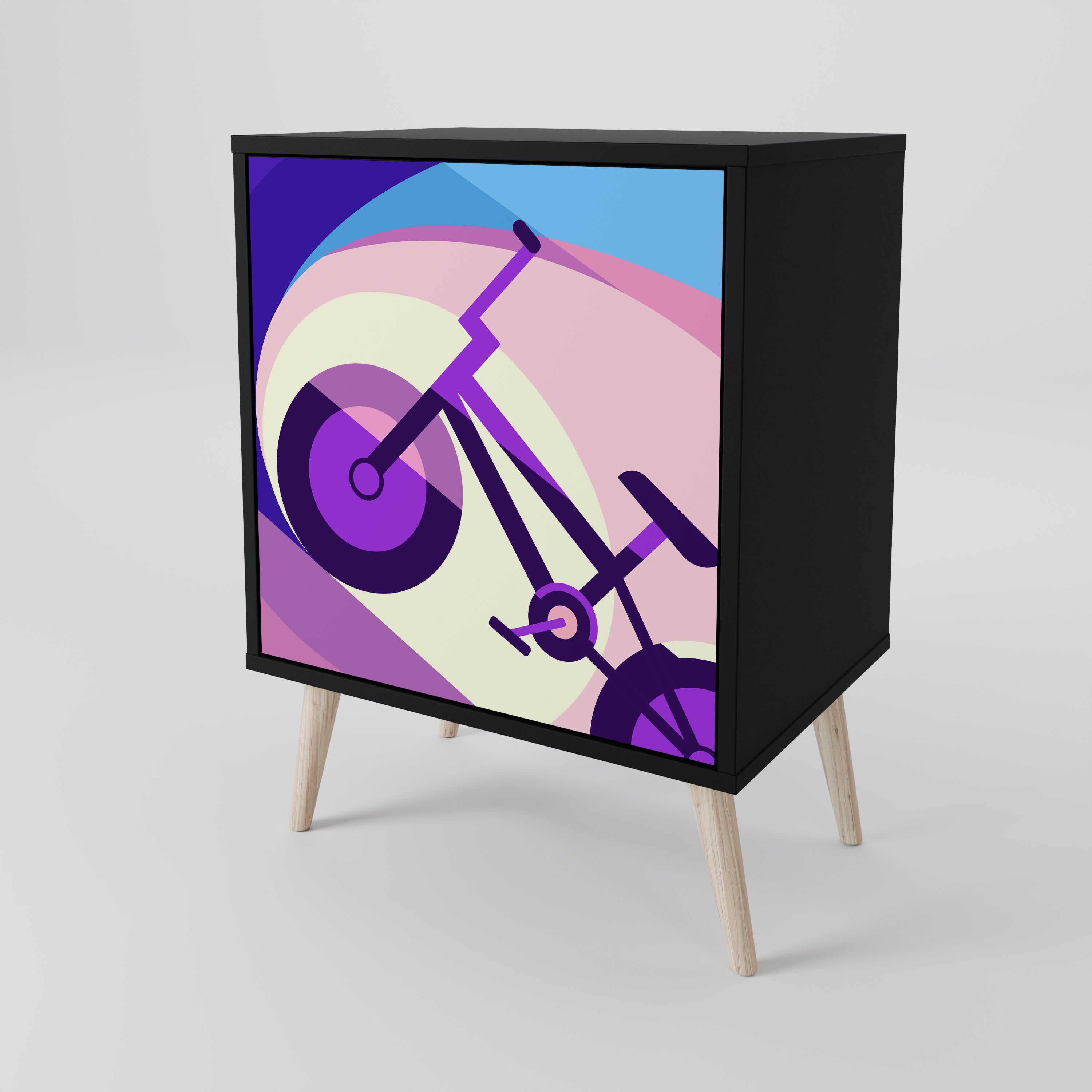 BIKE DREAMS Komoda 1-drzwiowa korpus Czarny