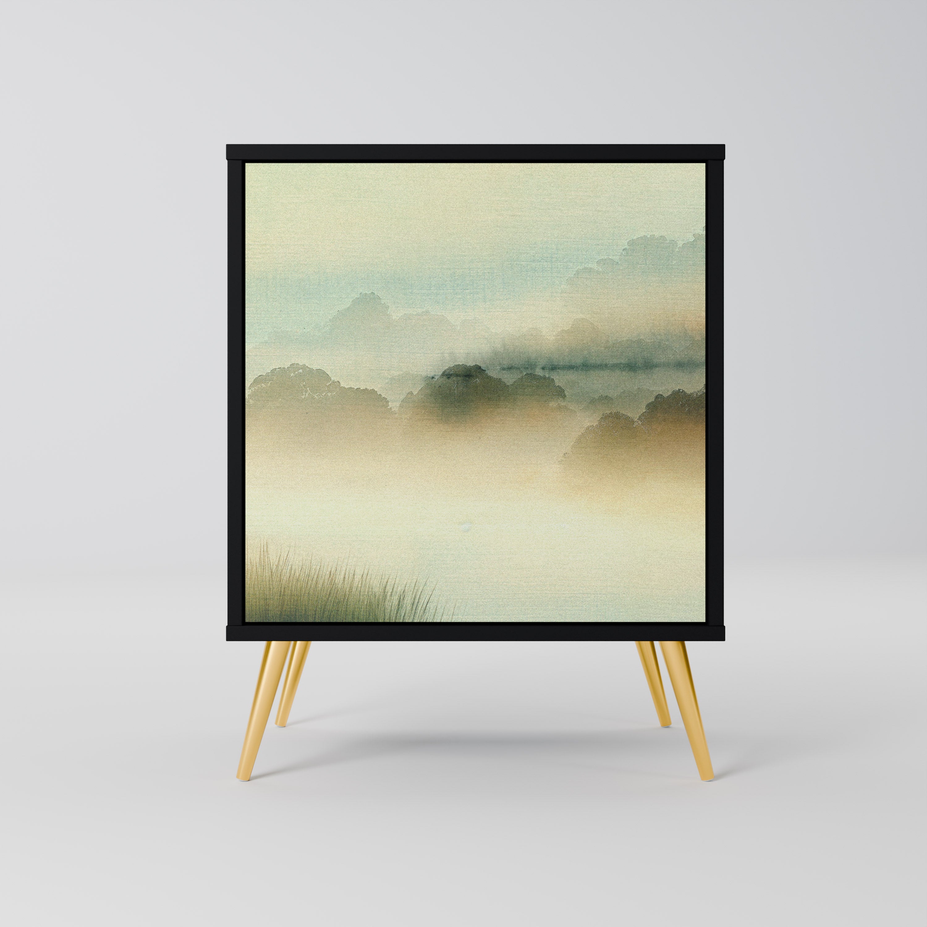 MORNING BY THE LAKE Komoda 1-drzwiowa korpus Czarny