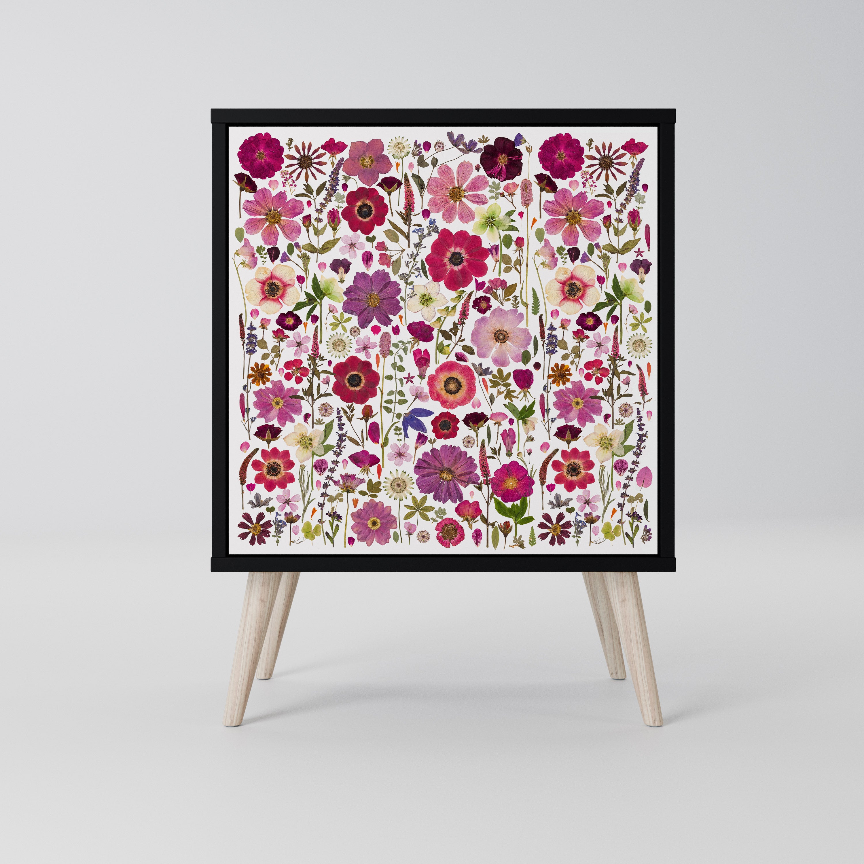 PETAL GARDEN Komoda 1-drzwiowa korpus Czarny