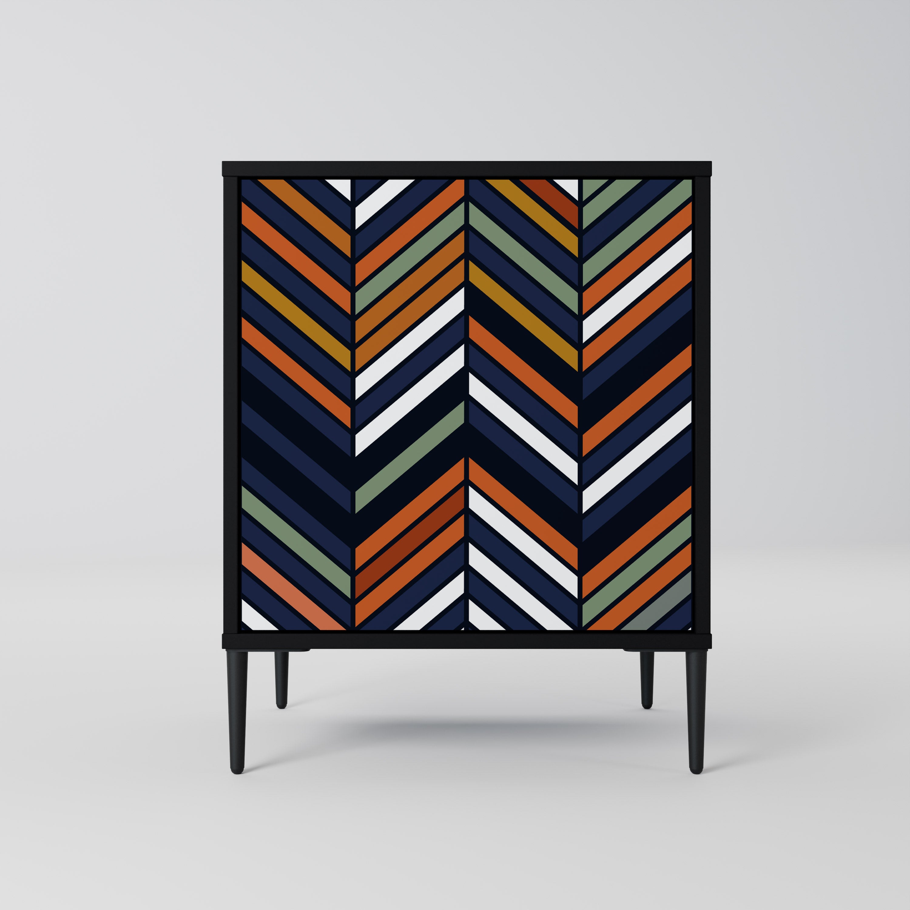 VIBRANT PATCHWORK Komoda 1-drzwiowa korpus Czarny