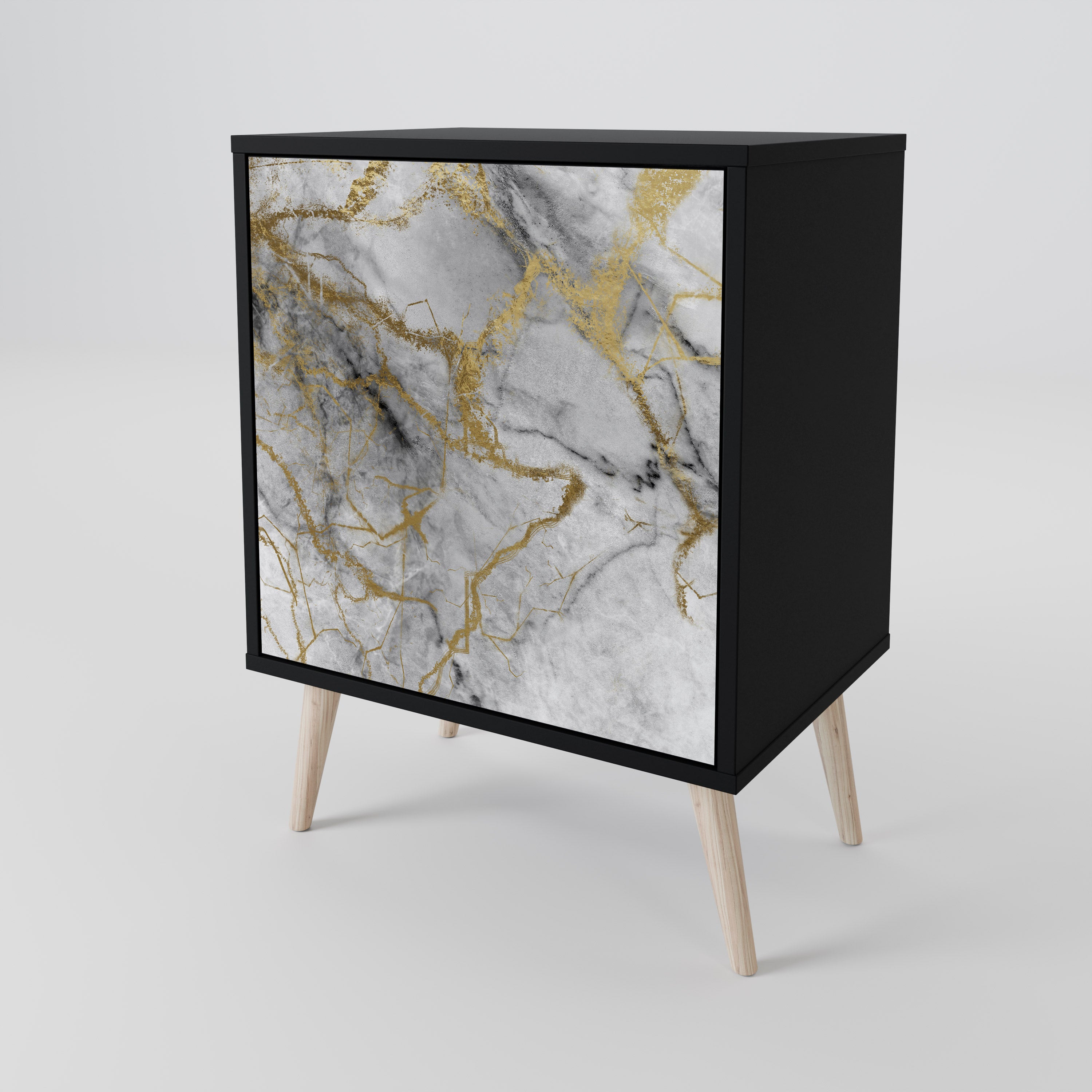 TIMELESS GLIDE Komoda 1-drzwiowa korpus Czarny